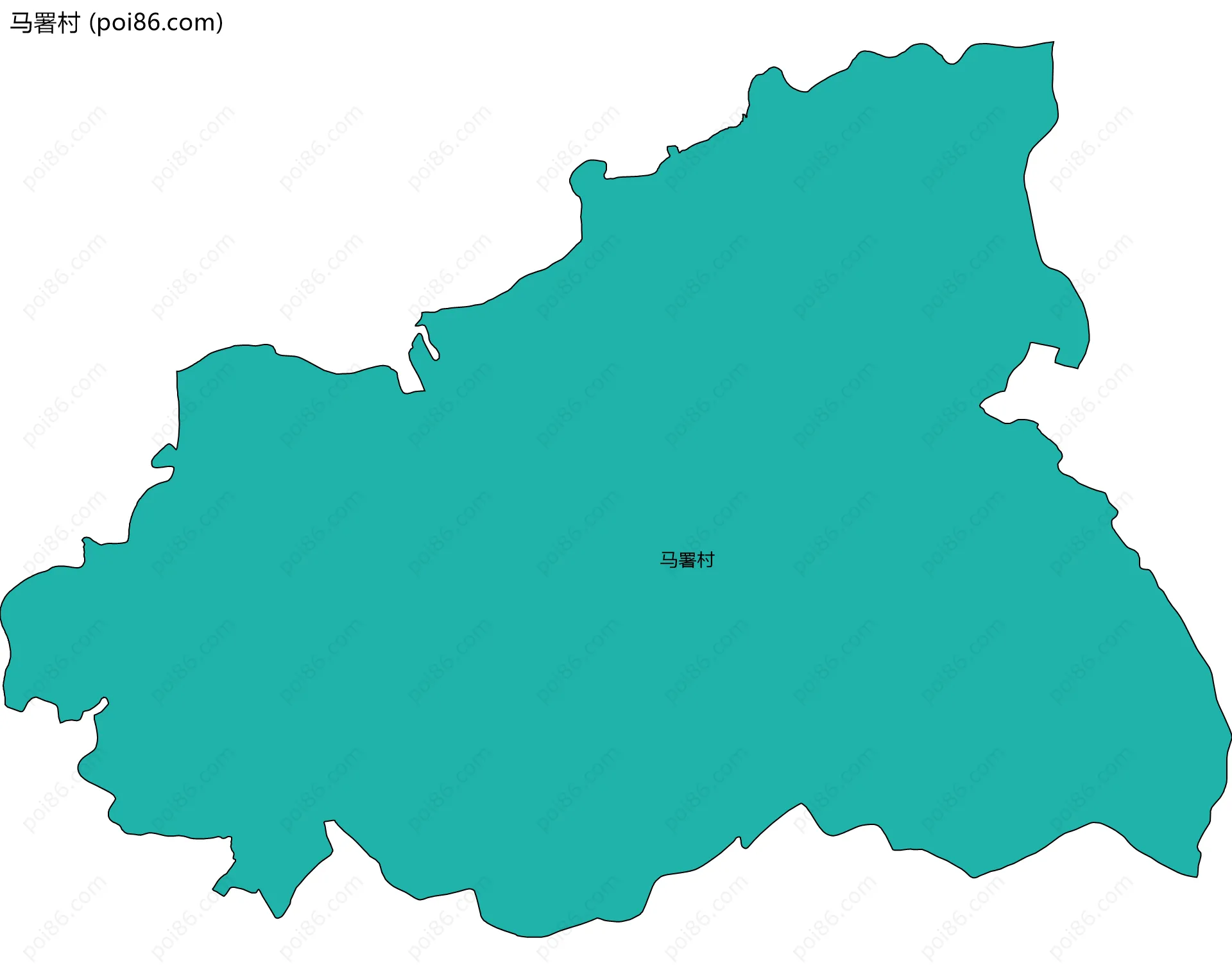 马署村边界地图