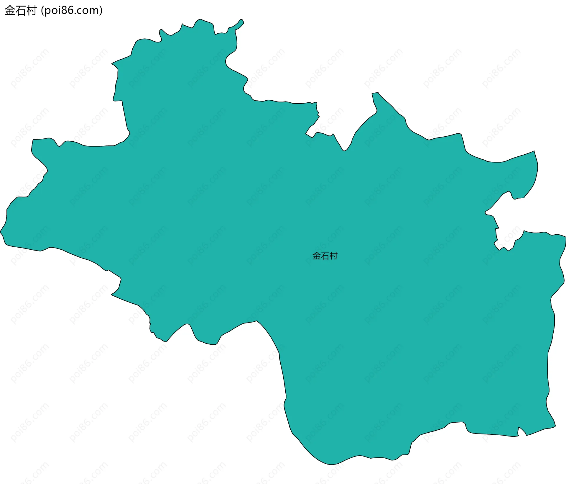 金石村边界地图