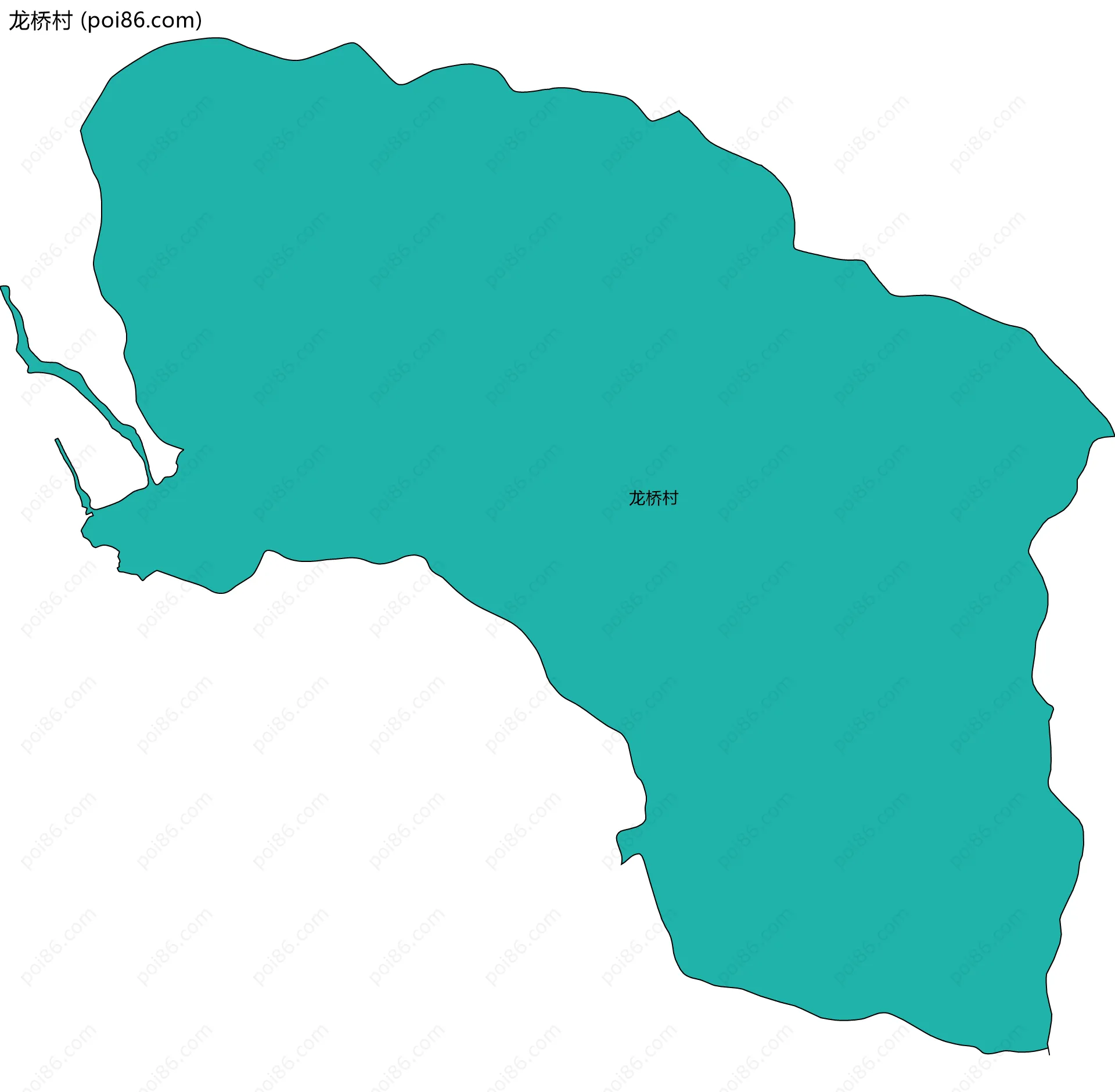 龙桥村边界地图