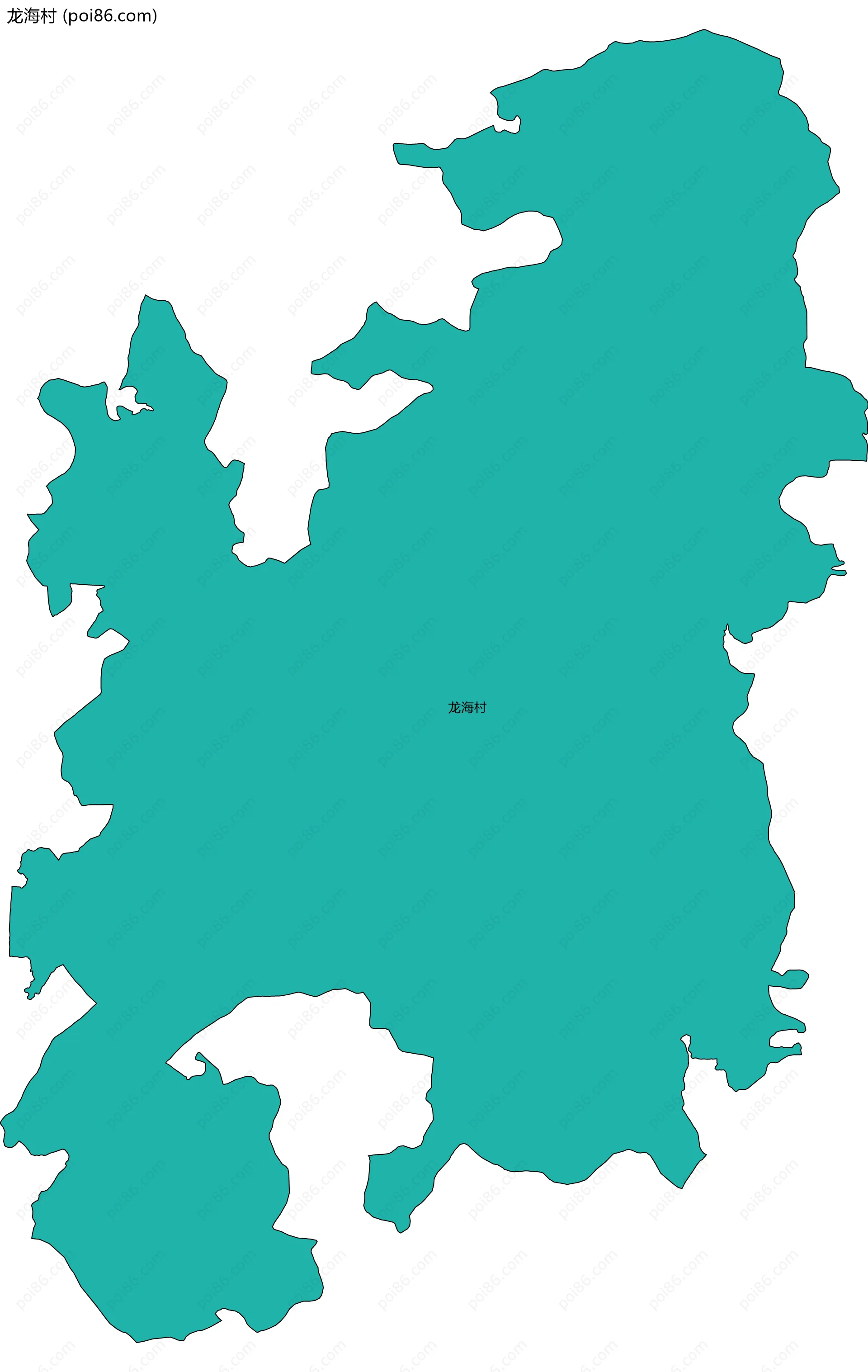 龙海村边界地图