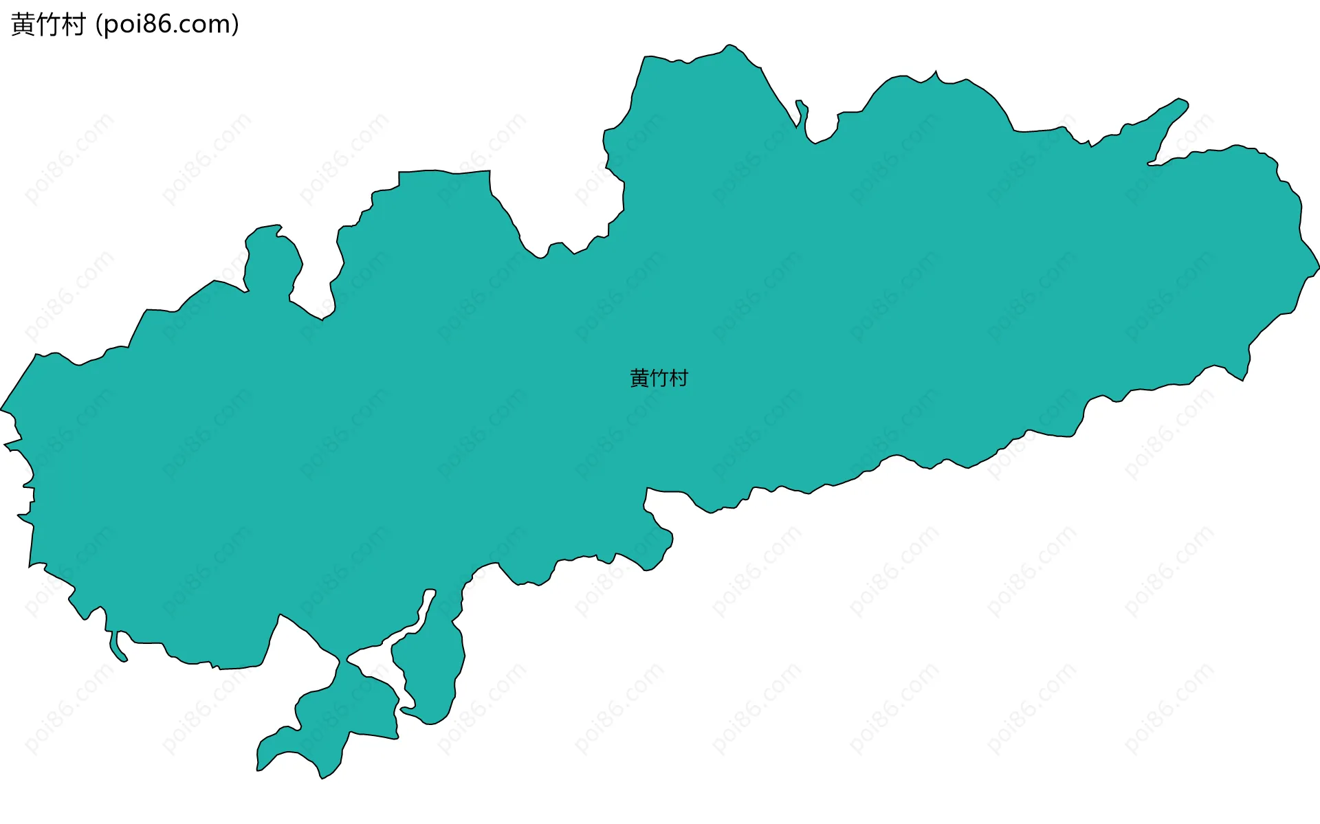 黄竹村边界地图