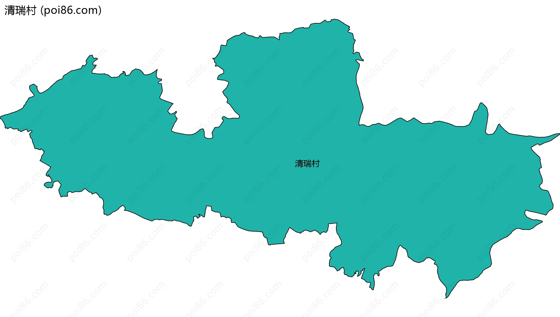清瑞村边界地图