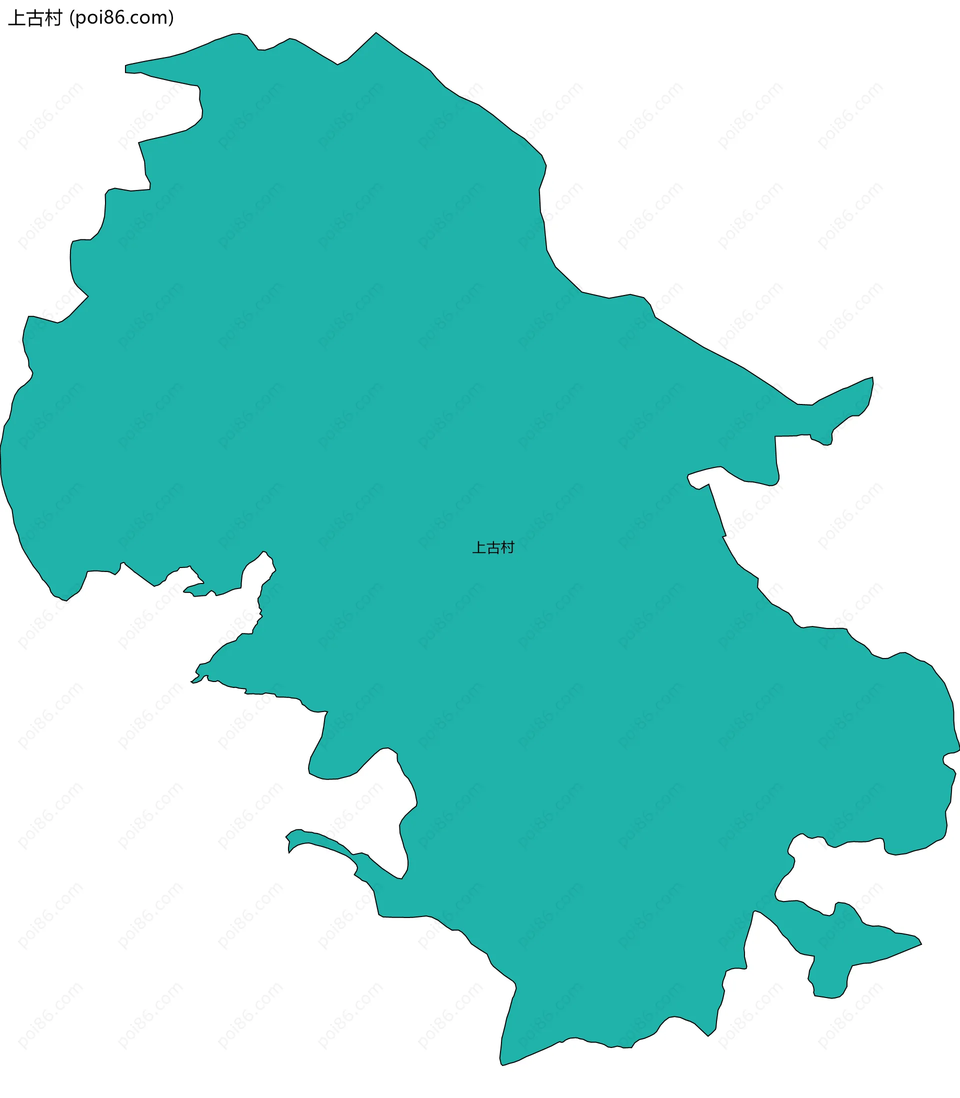 上古村边界地图