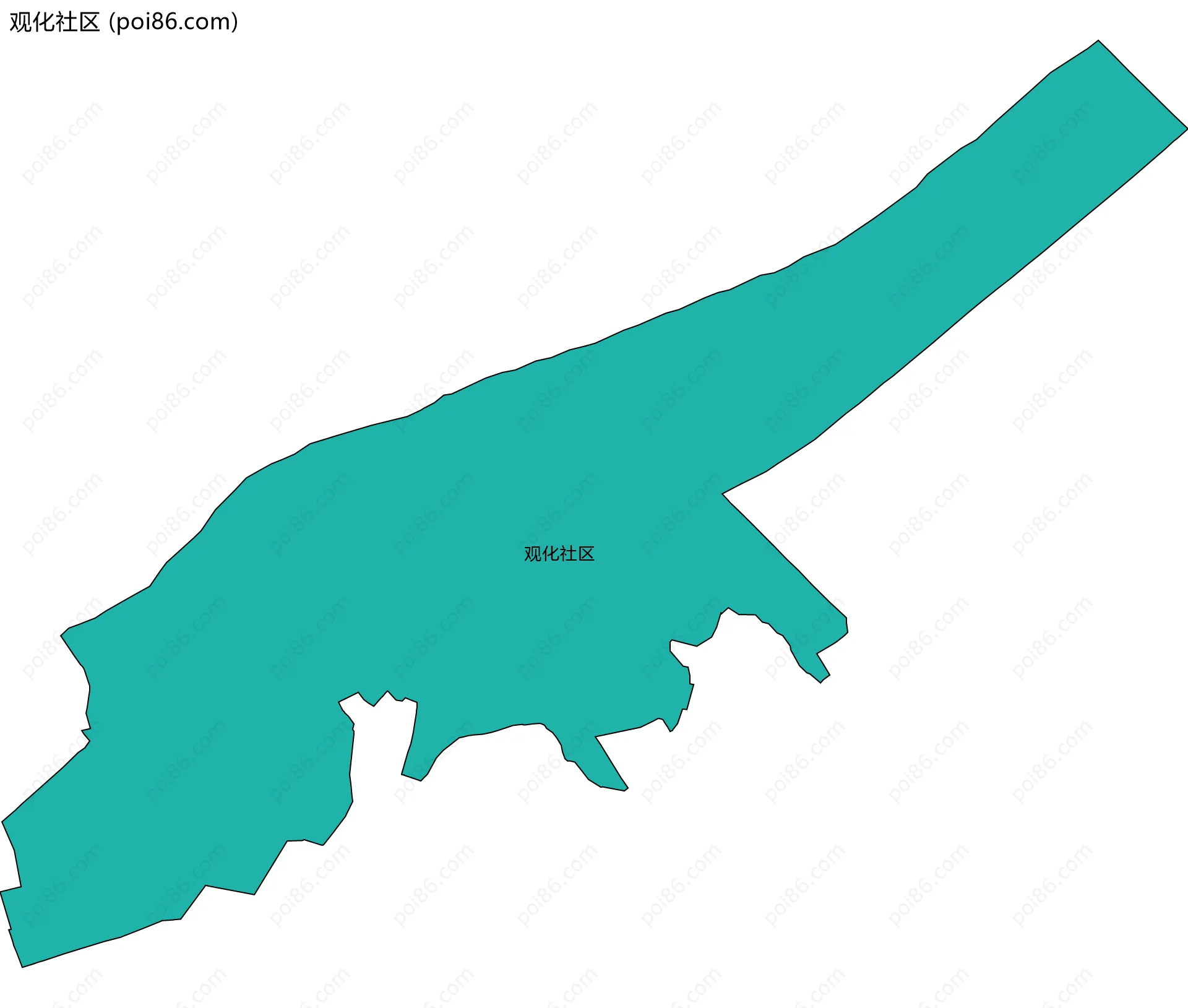 观化社区边界地图