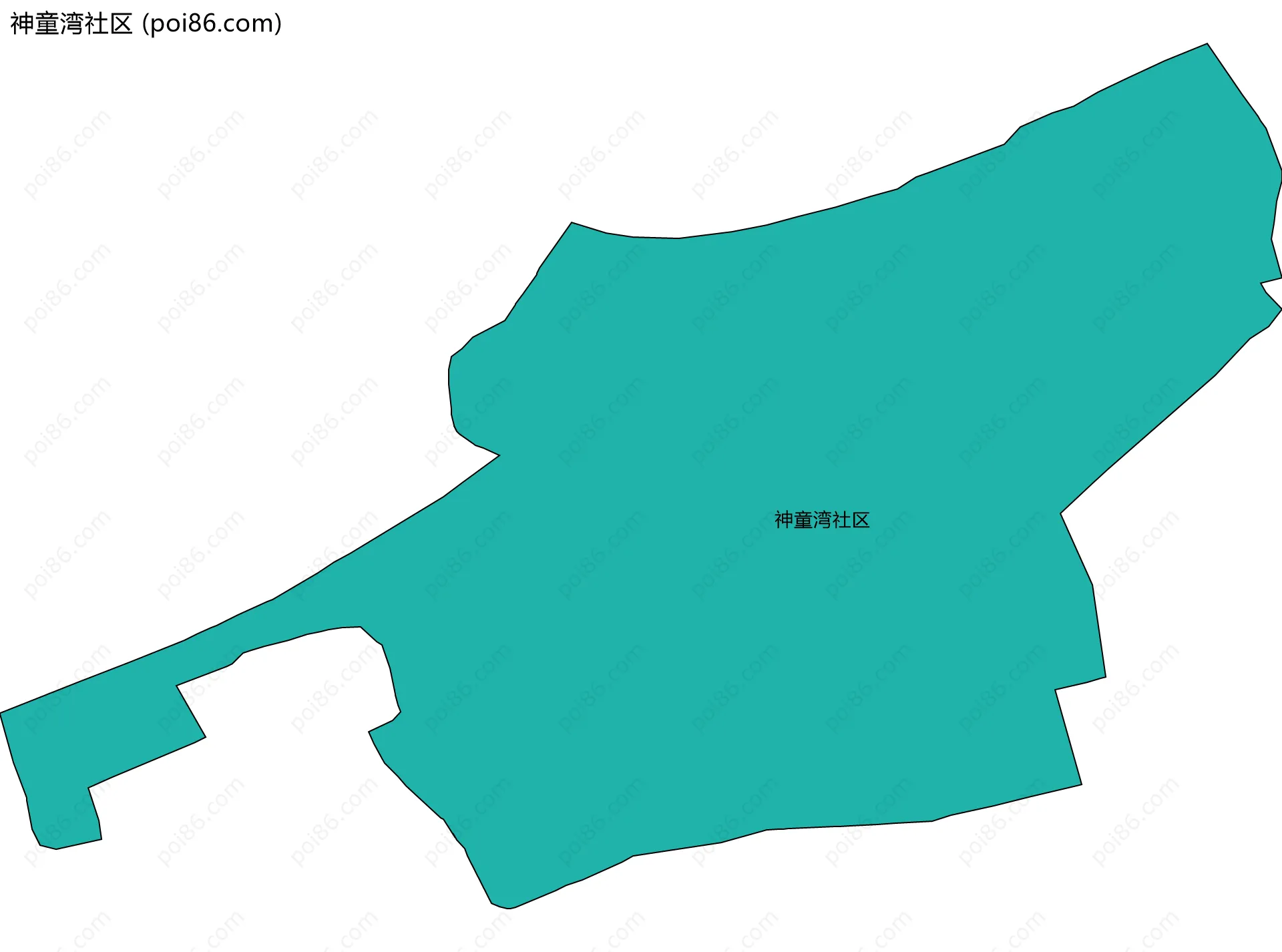 神童湾社区边界地图