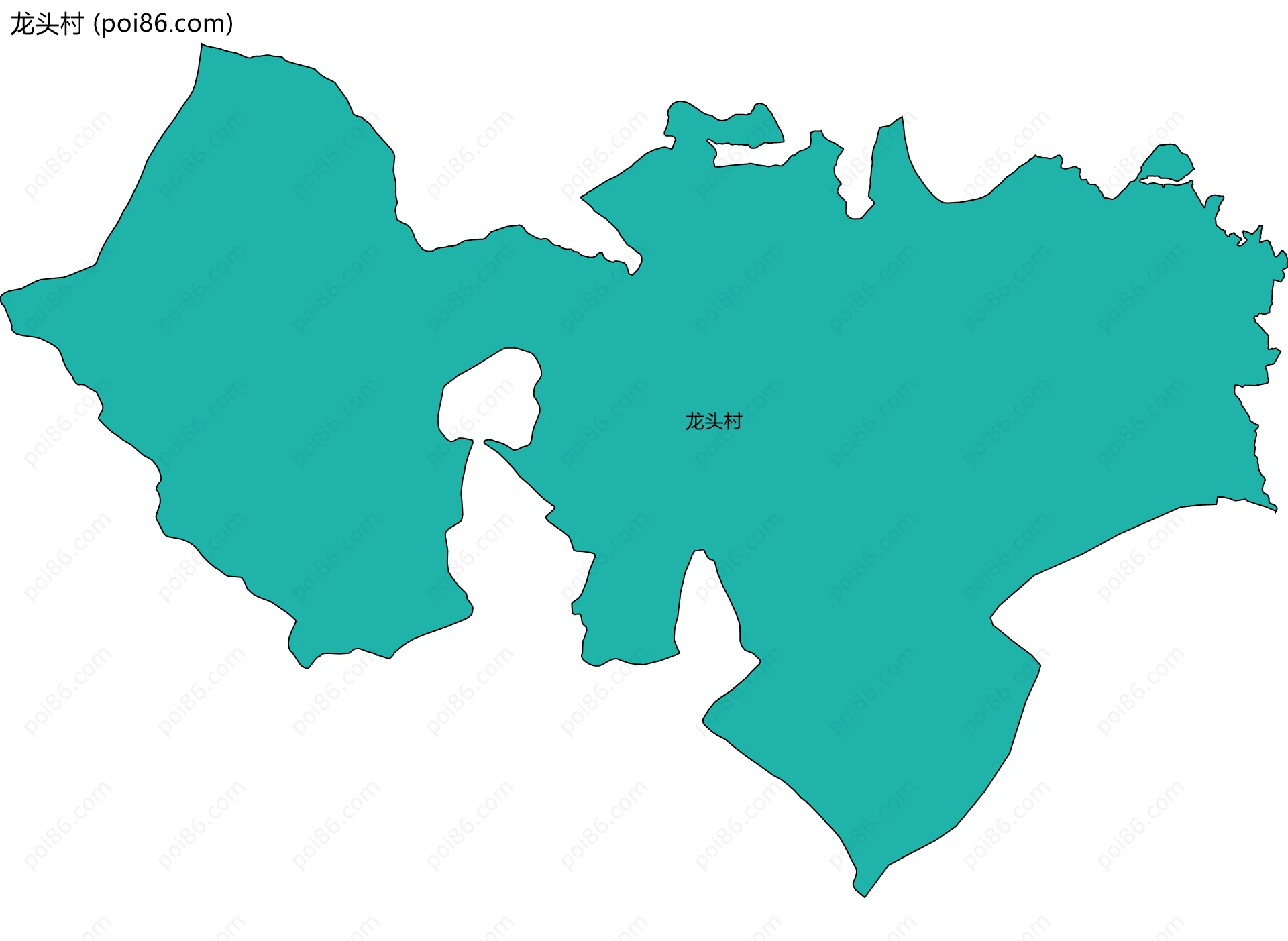 龙头村边界地图