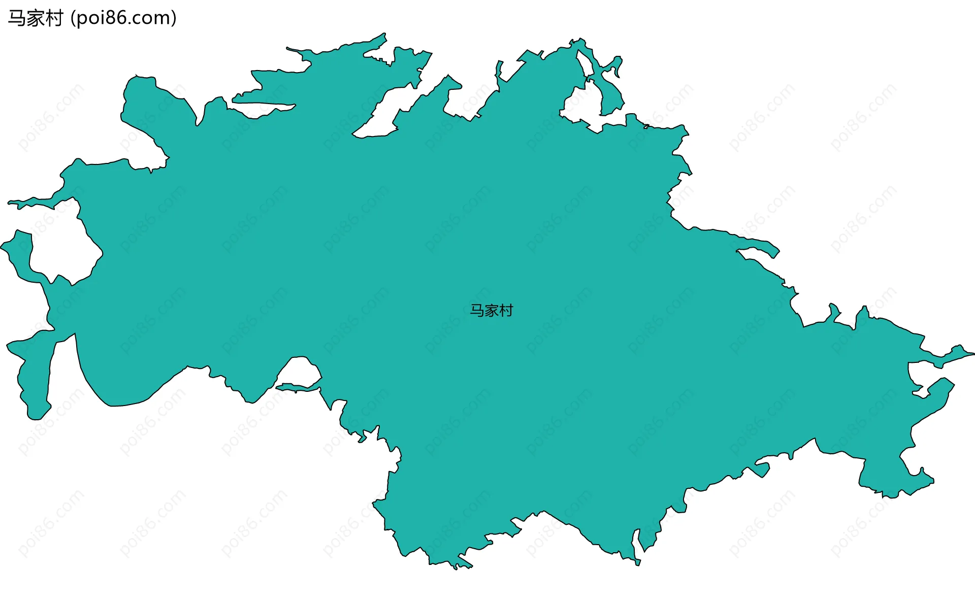 马家村边界地图