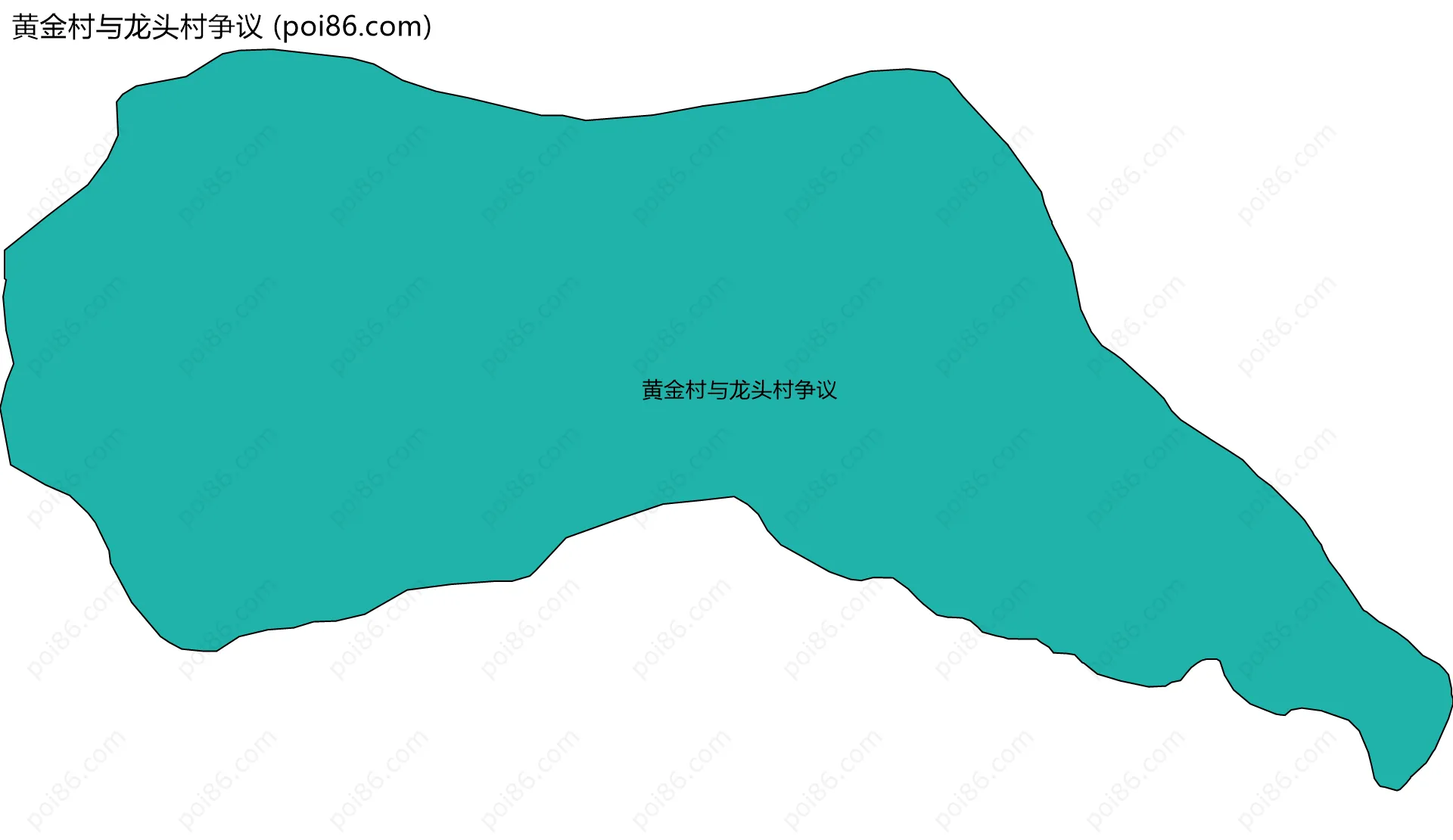 黄金村与龙头村争议边界地图