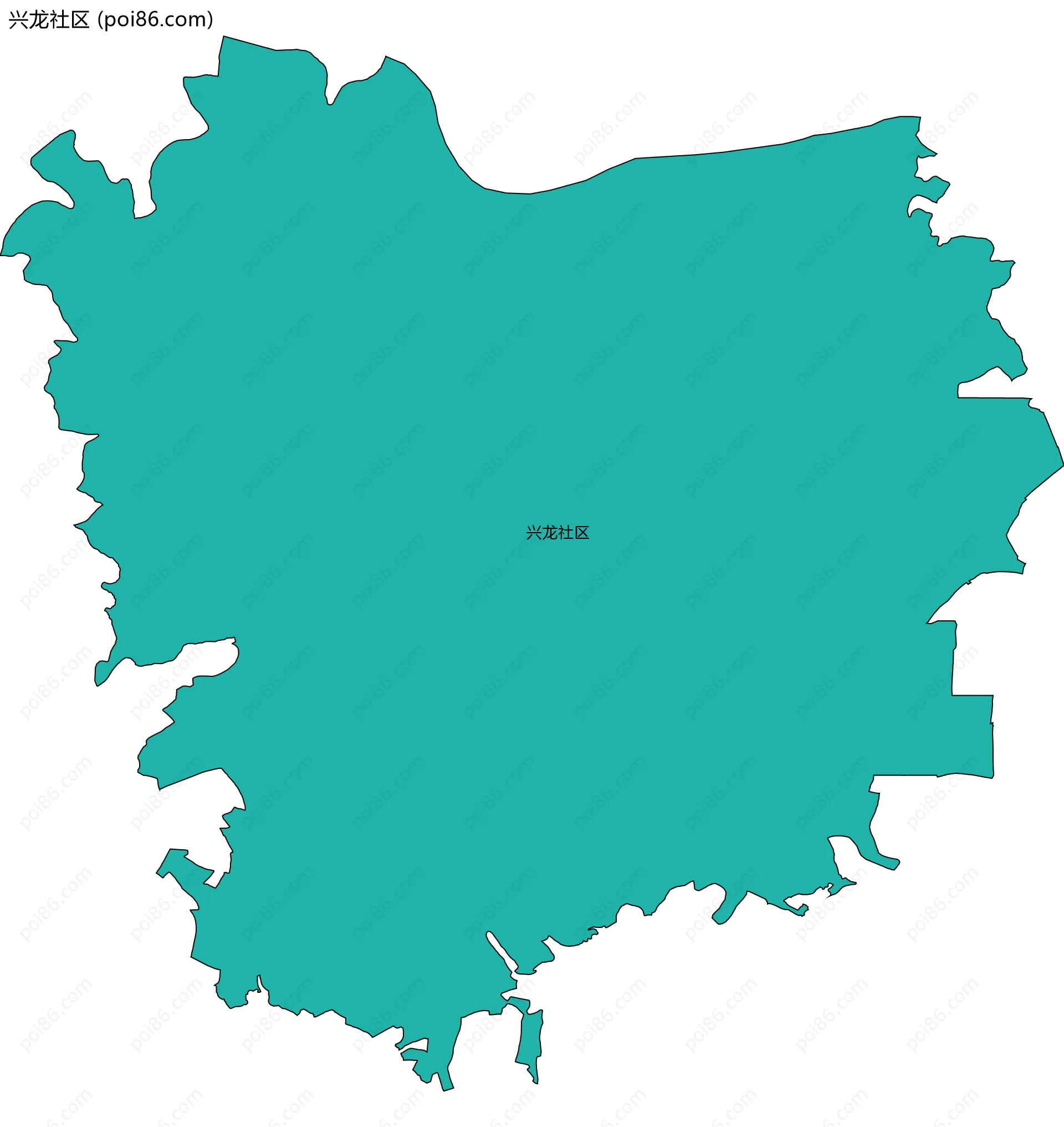 兴龙社区边界地图