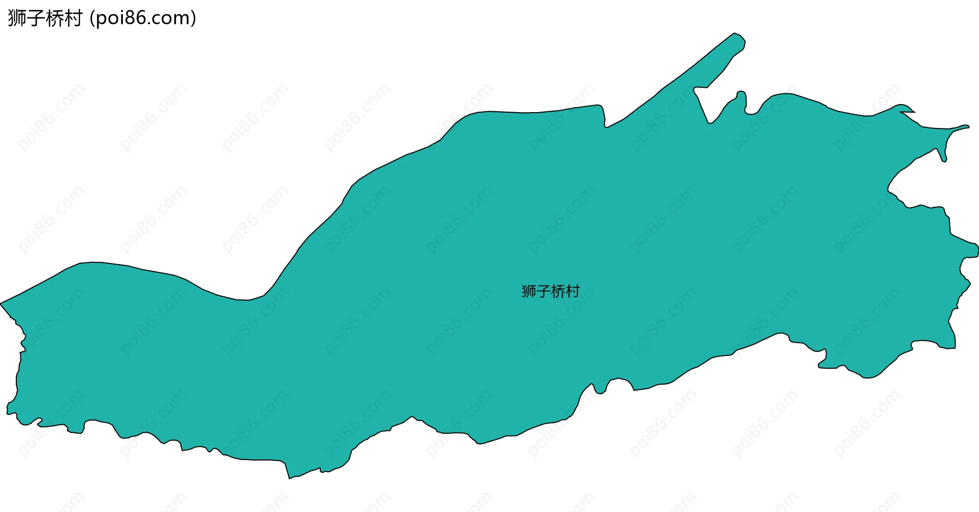 狮子桥村边界地图