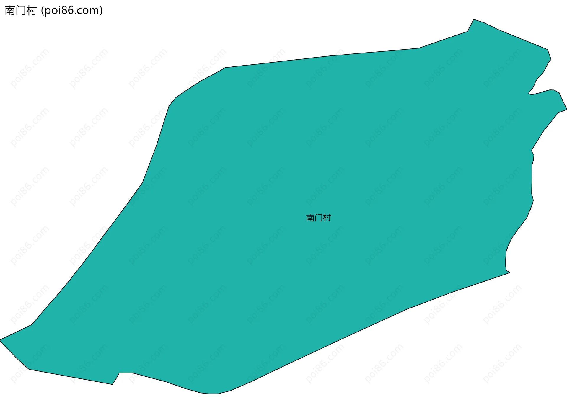 南门村边界地图