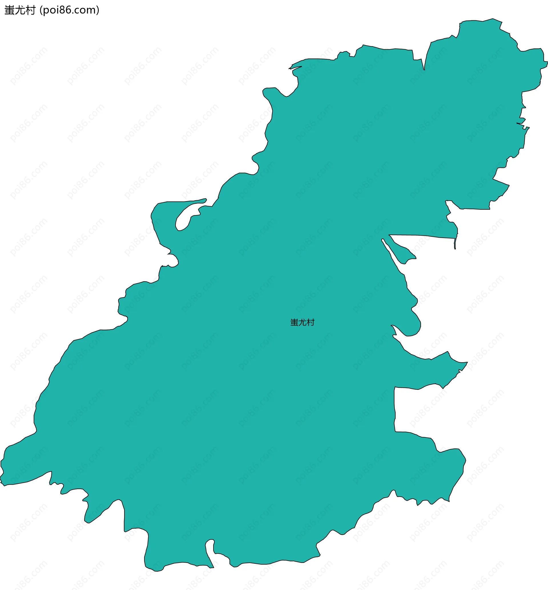 蚩尤村边界地图