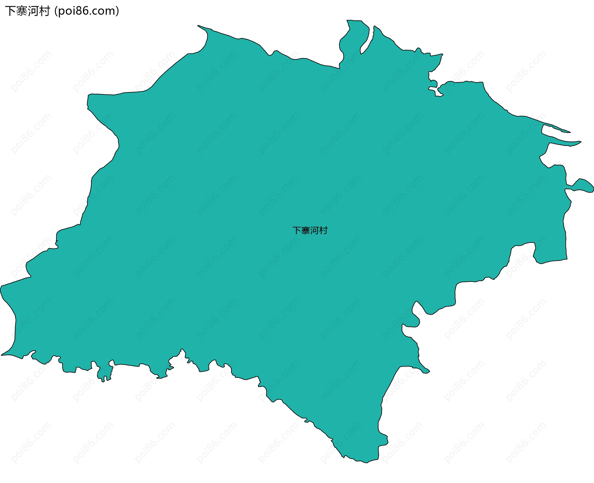 下寨河村边界地图