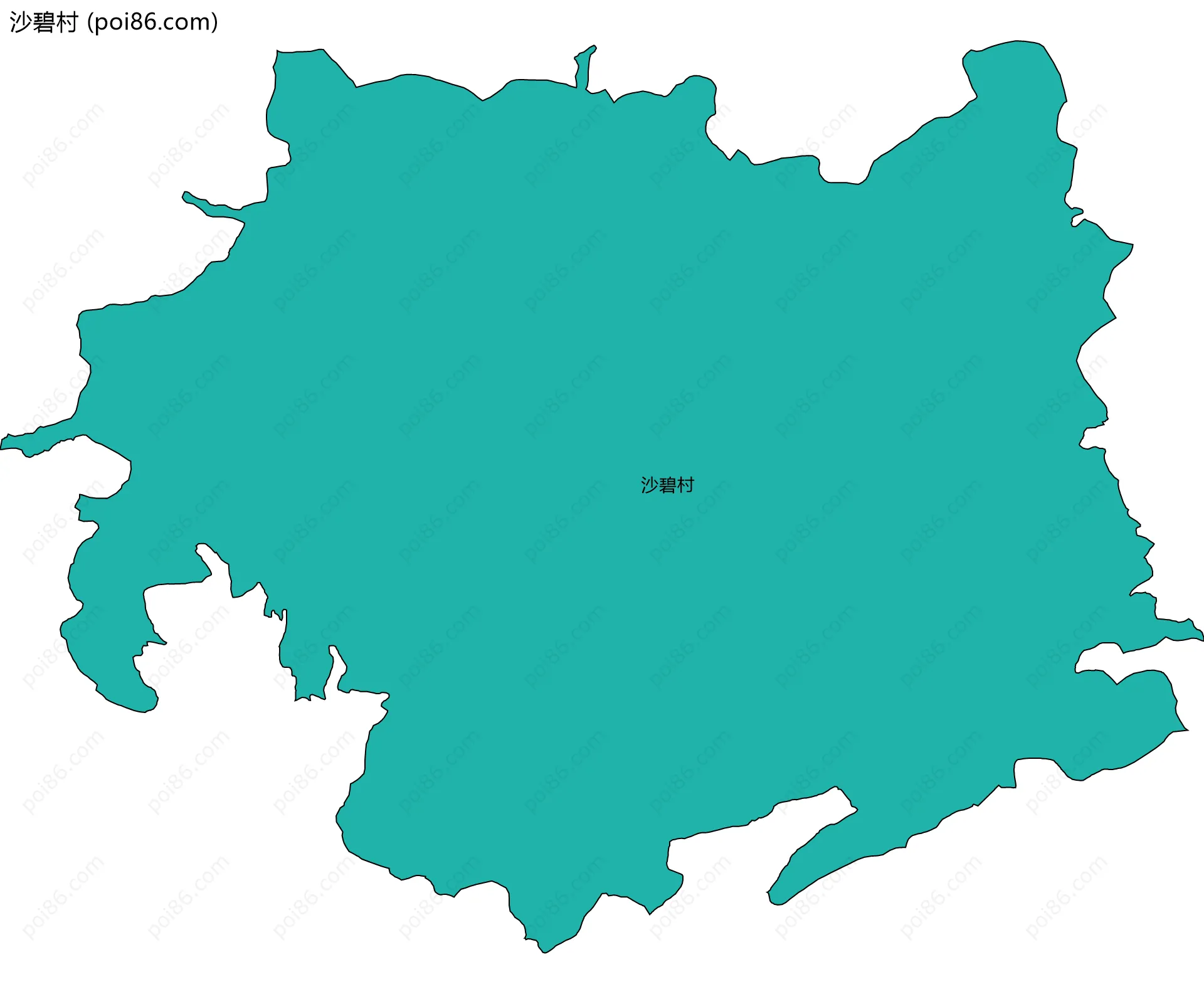 沙碧村边界地图