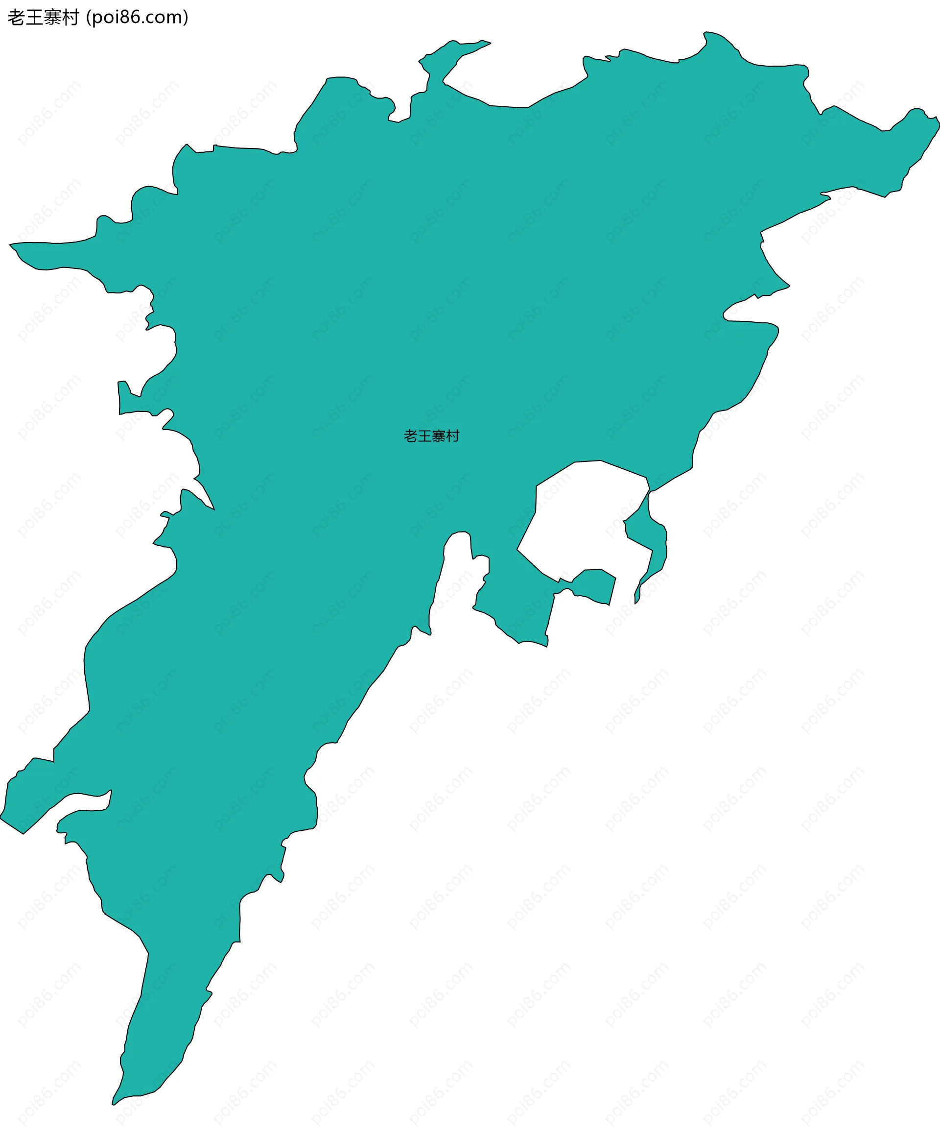 老王寨村边界地图