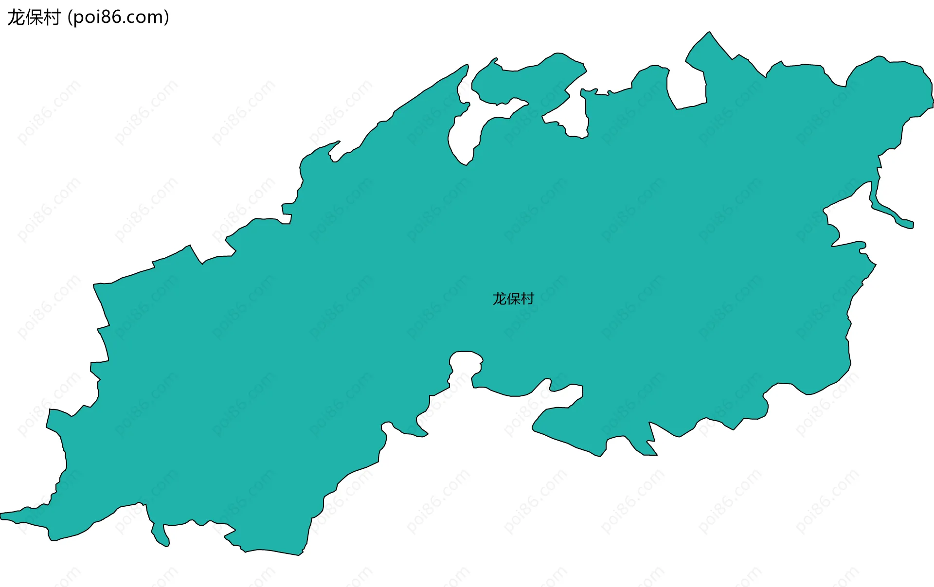 龙保村边界地图