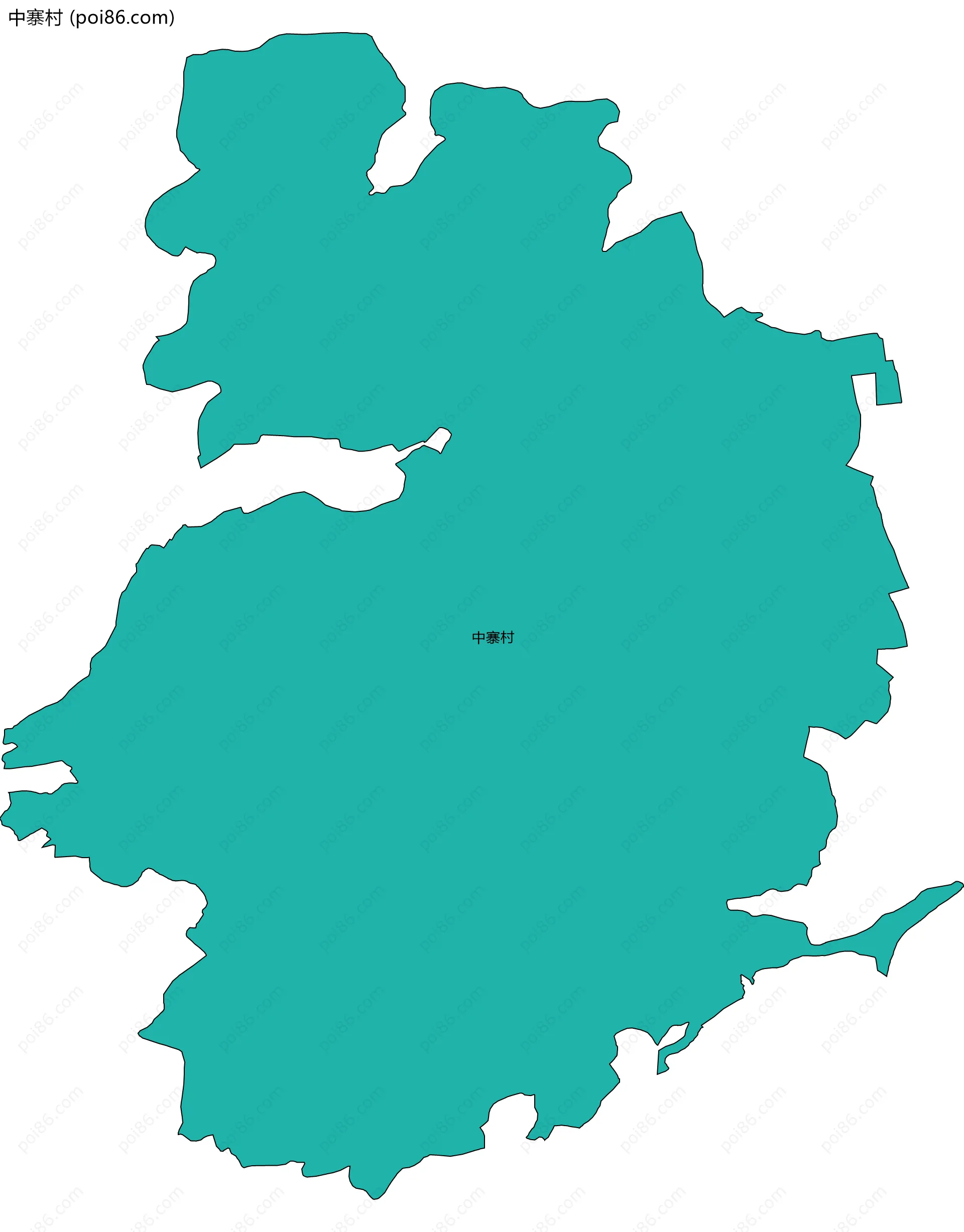 中寨村边界地图