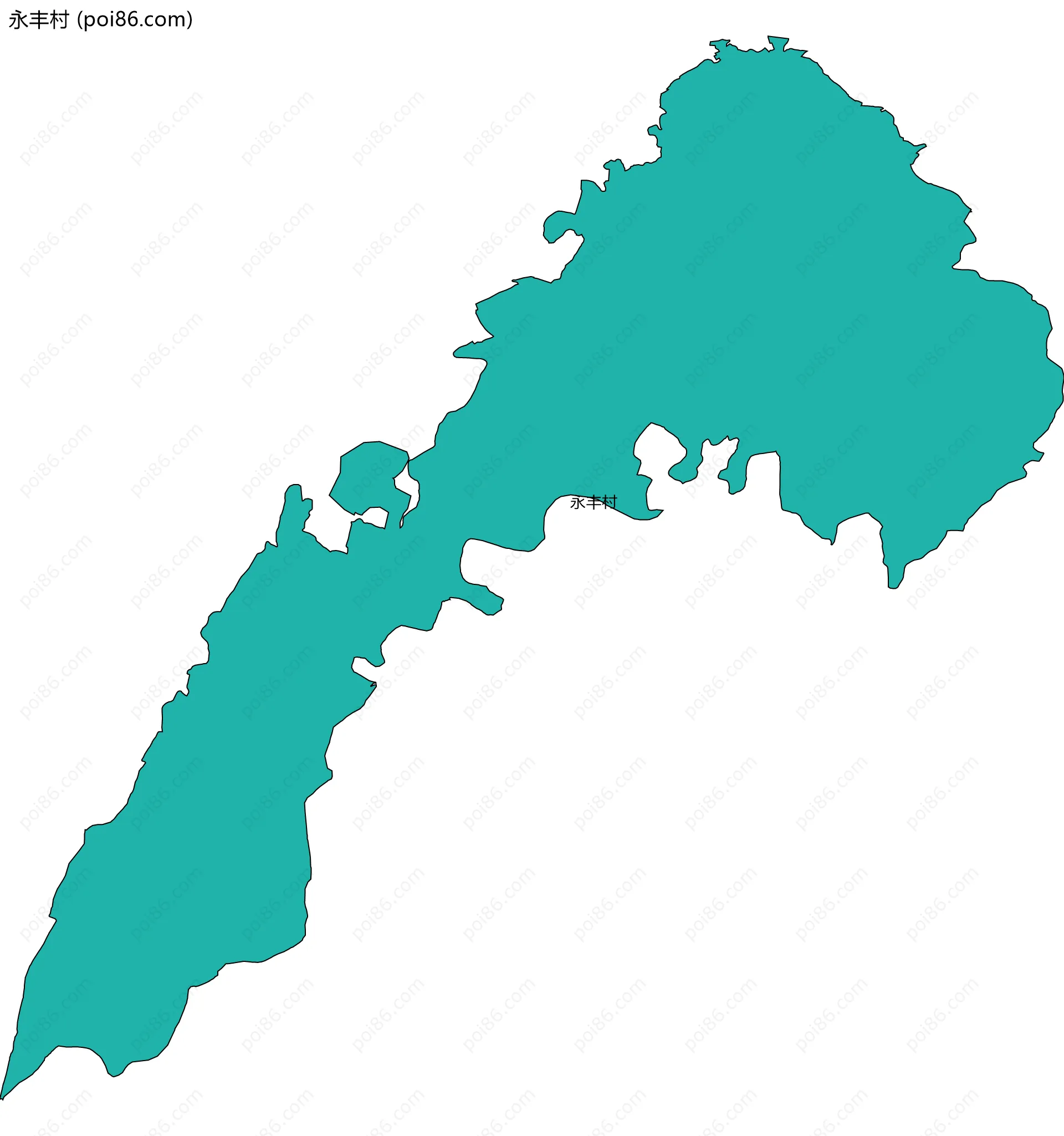 永丰村边界地图