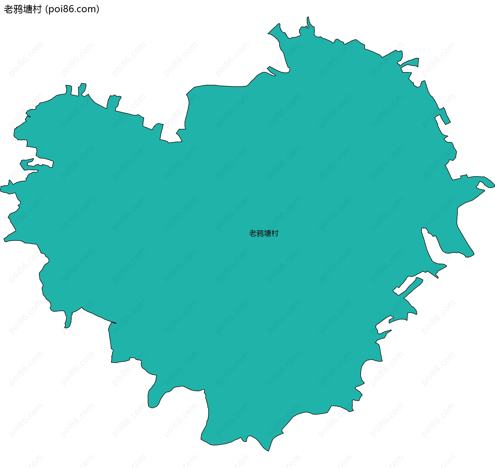 老鸦塘村边界地图