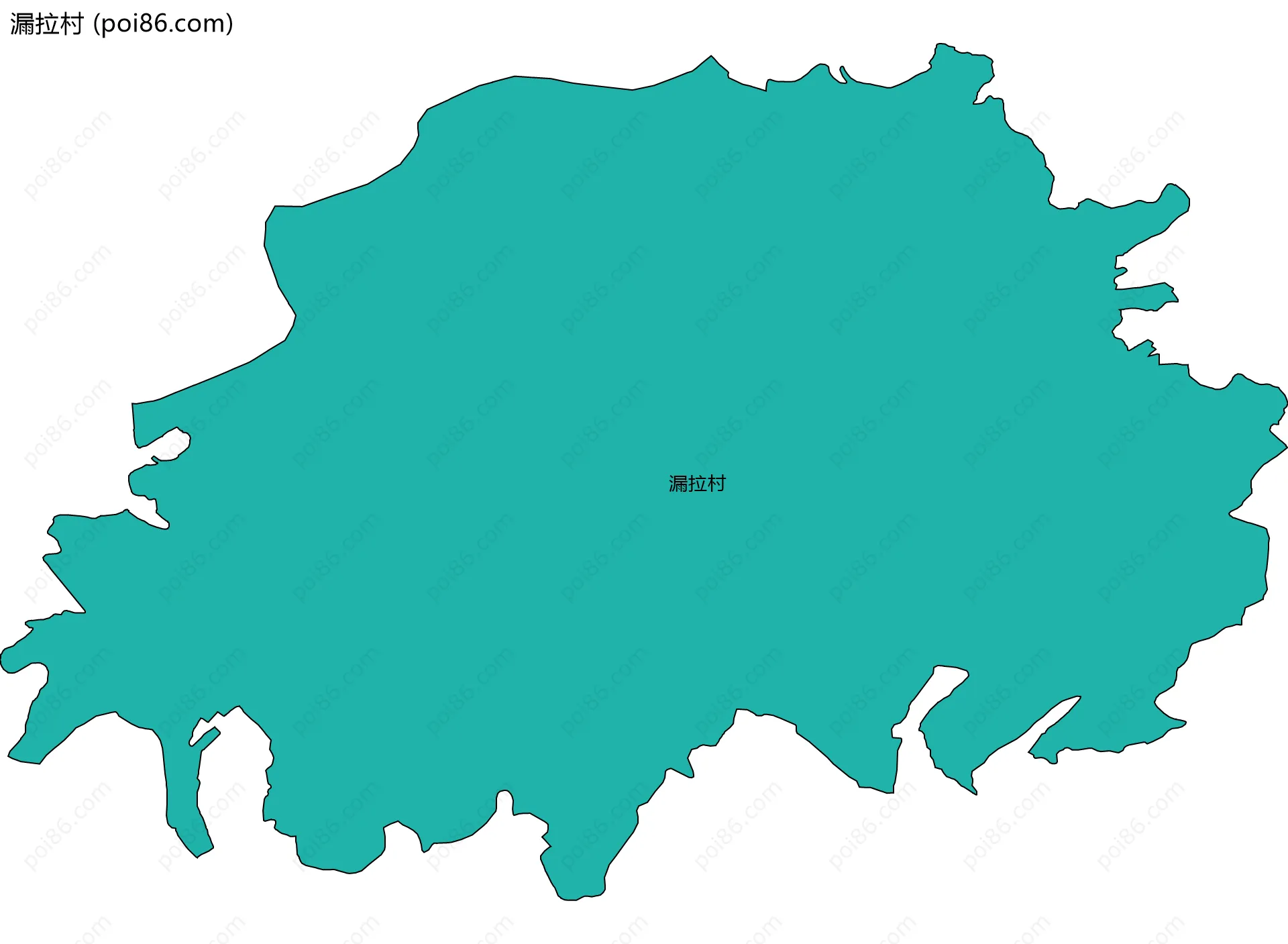 漏拉村边界地图