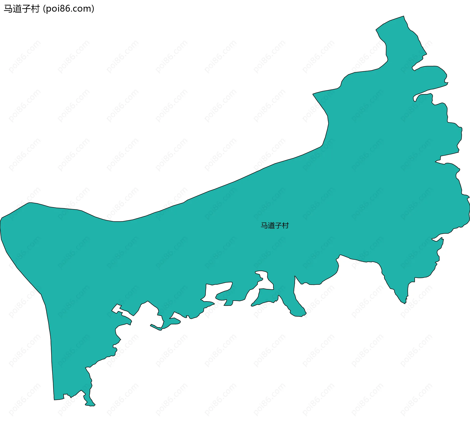 马道子村边界地图