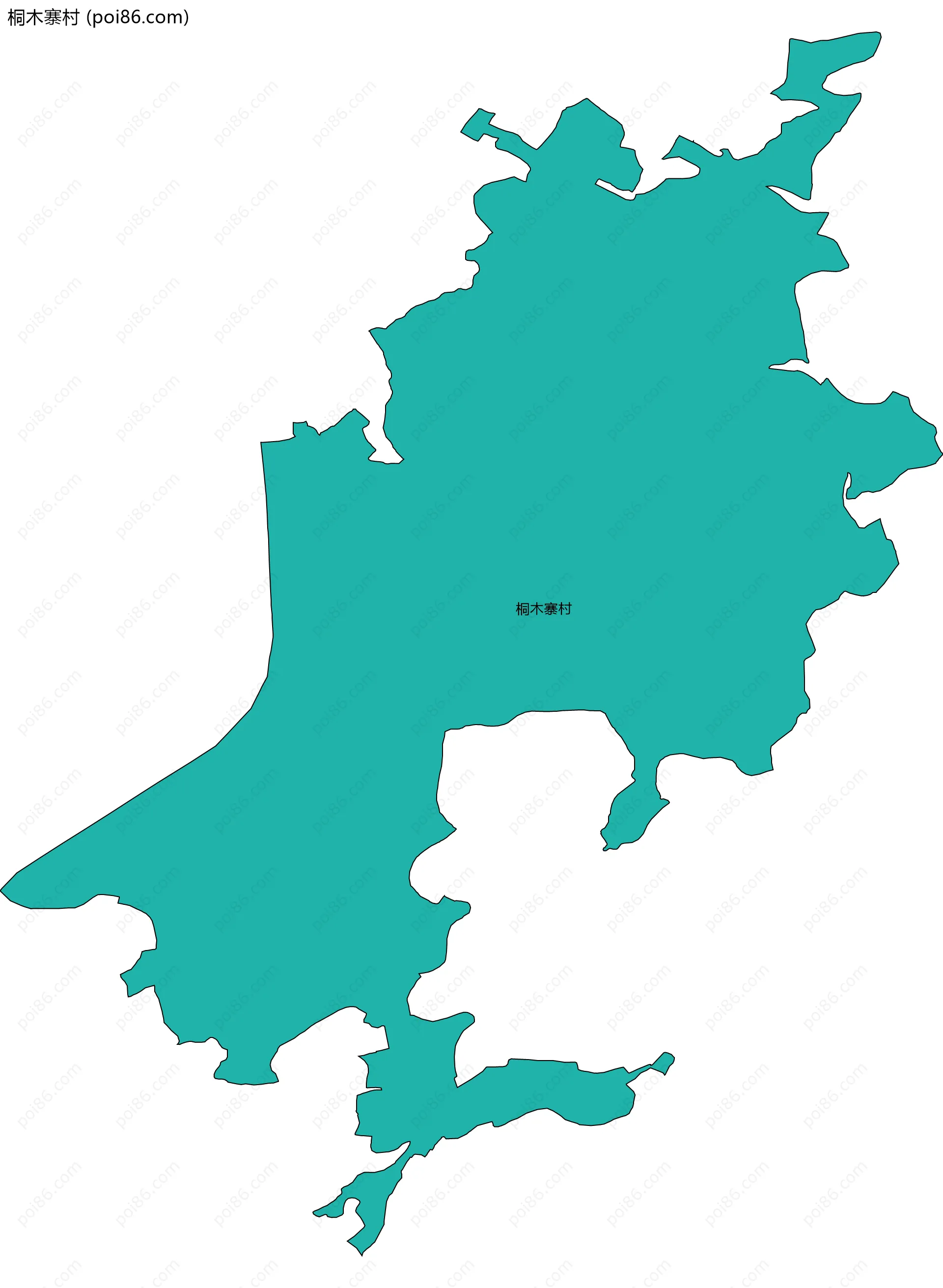 桐木寨村边界地图