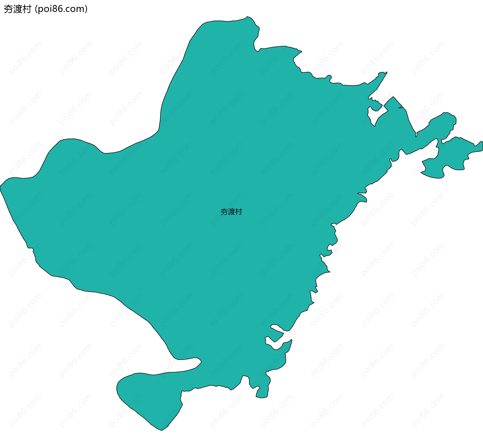 夯渡村边界地图