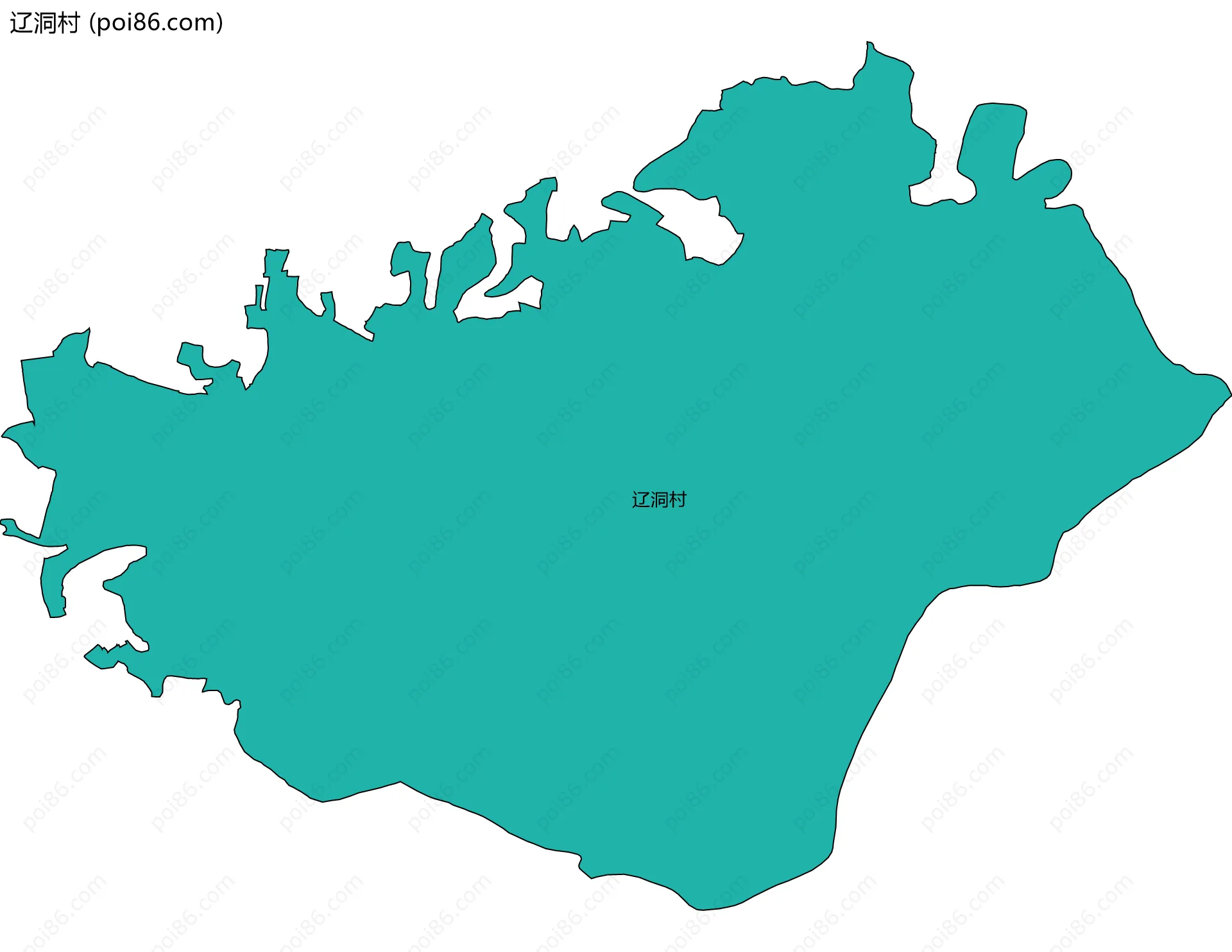 辽洞村边界地图