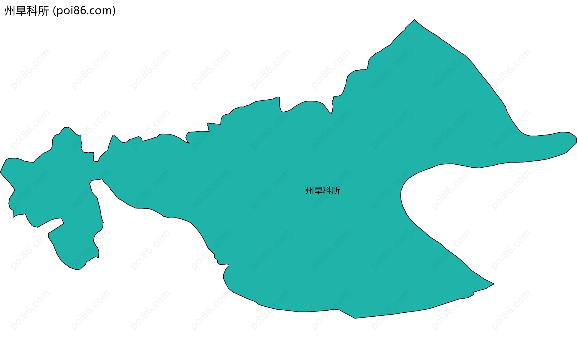 州旱科所边界地图