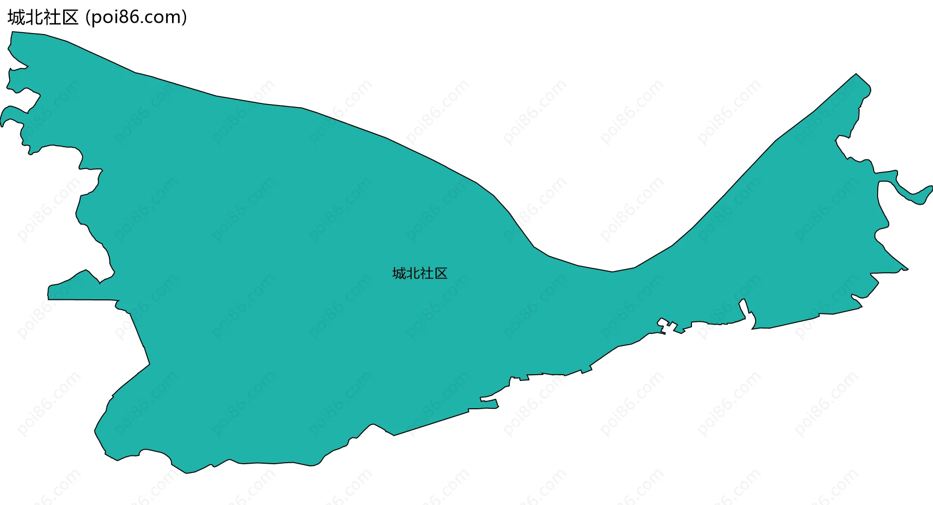 城北社区边界地图