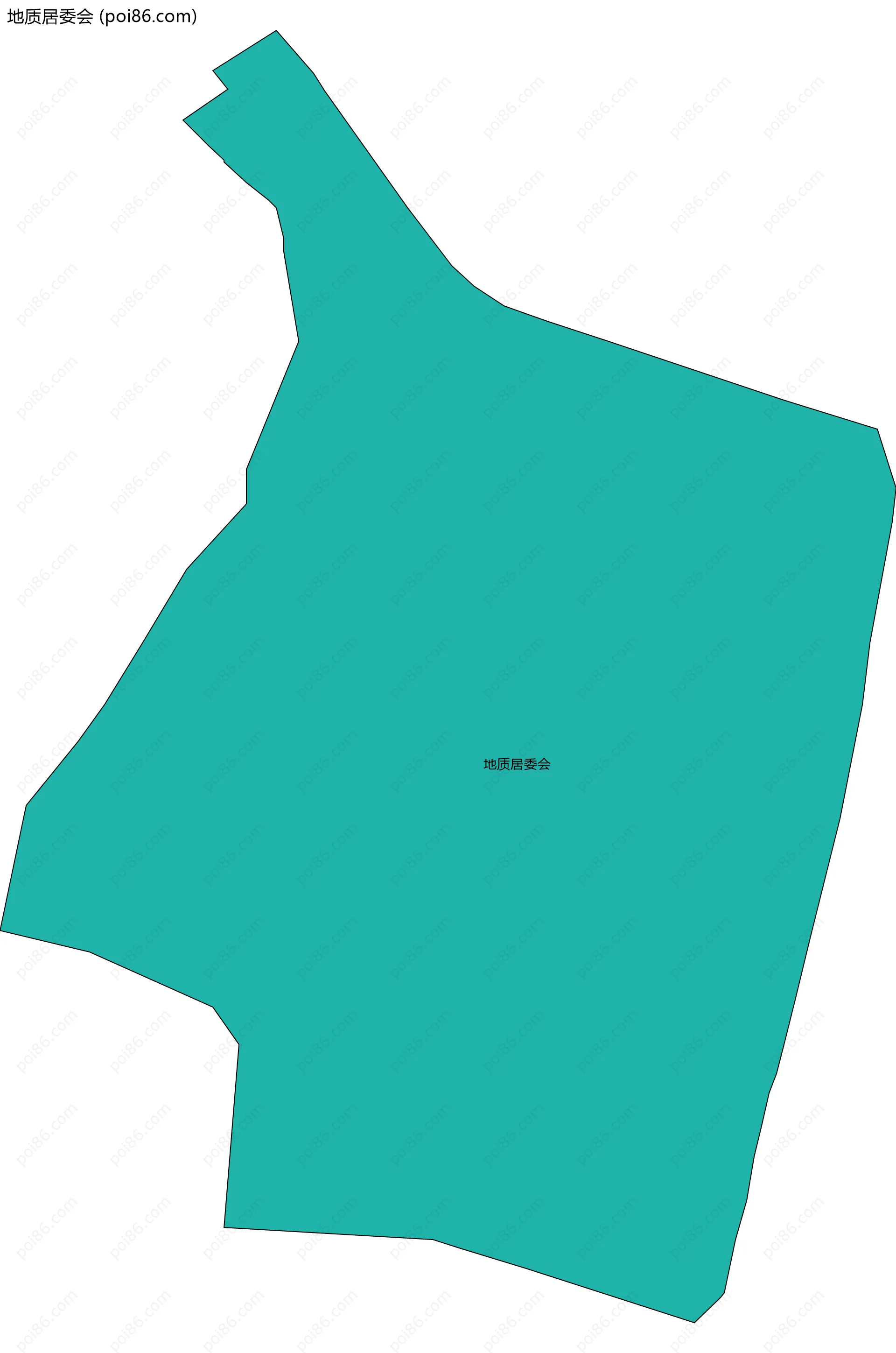 地质居委会边界地图