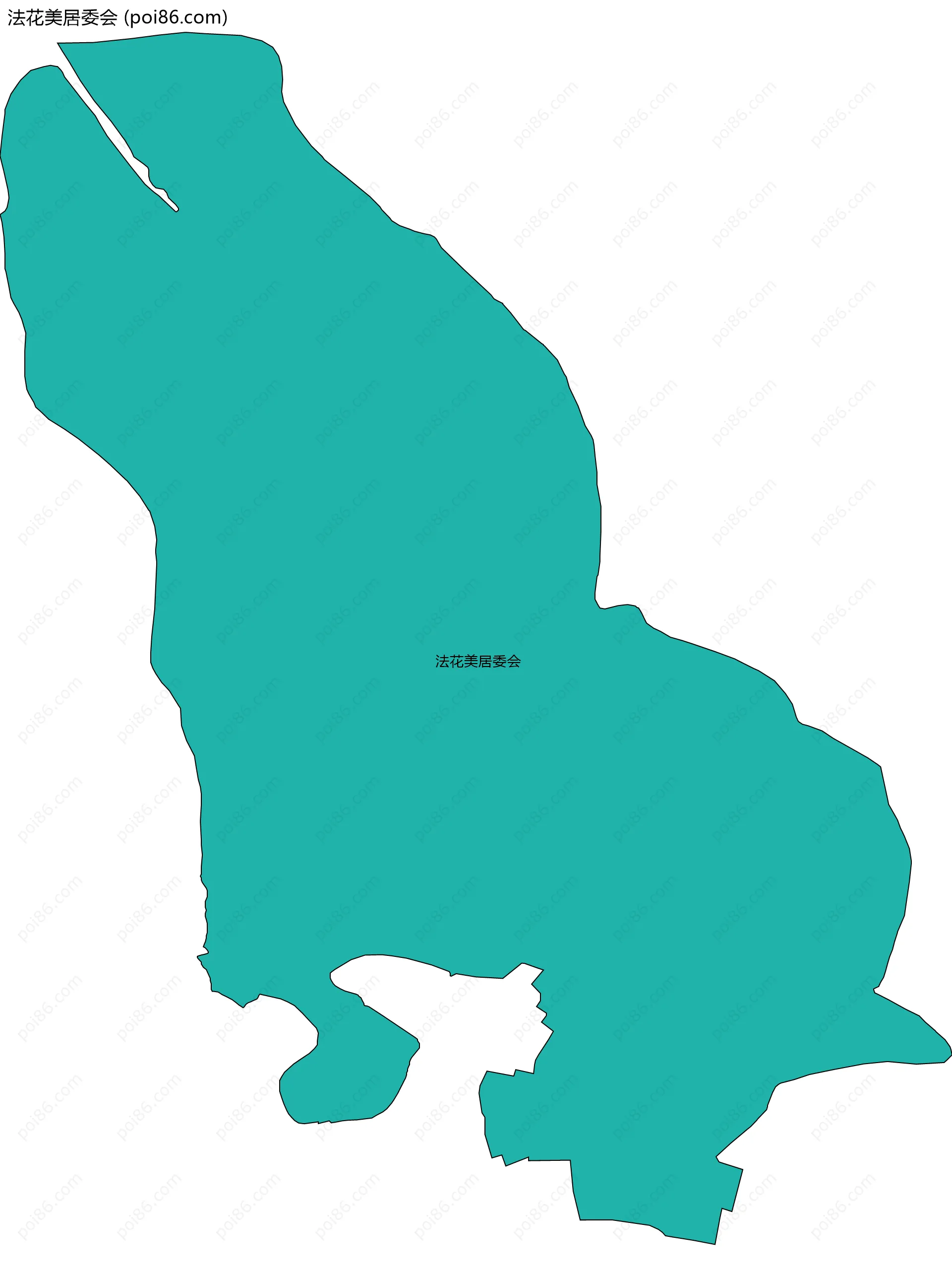 法花美居委会边界地图