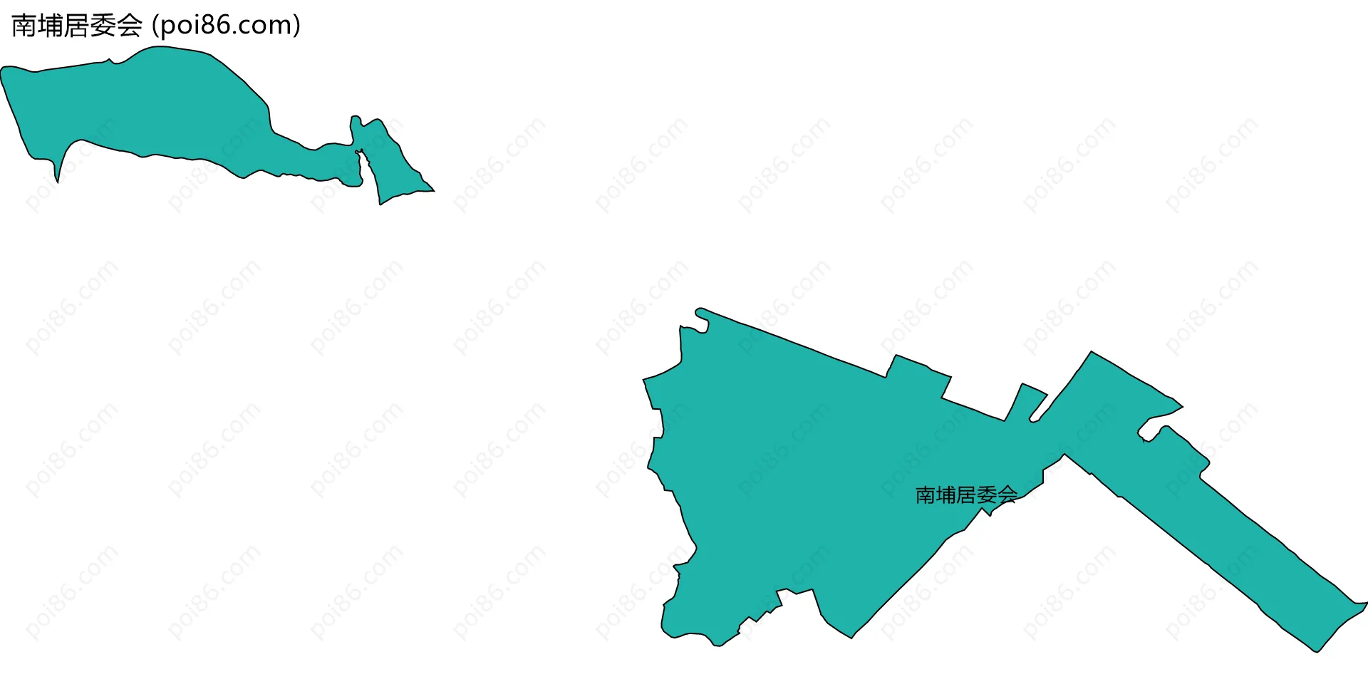 南埔居委会边界地图