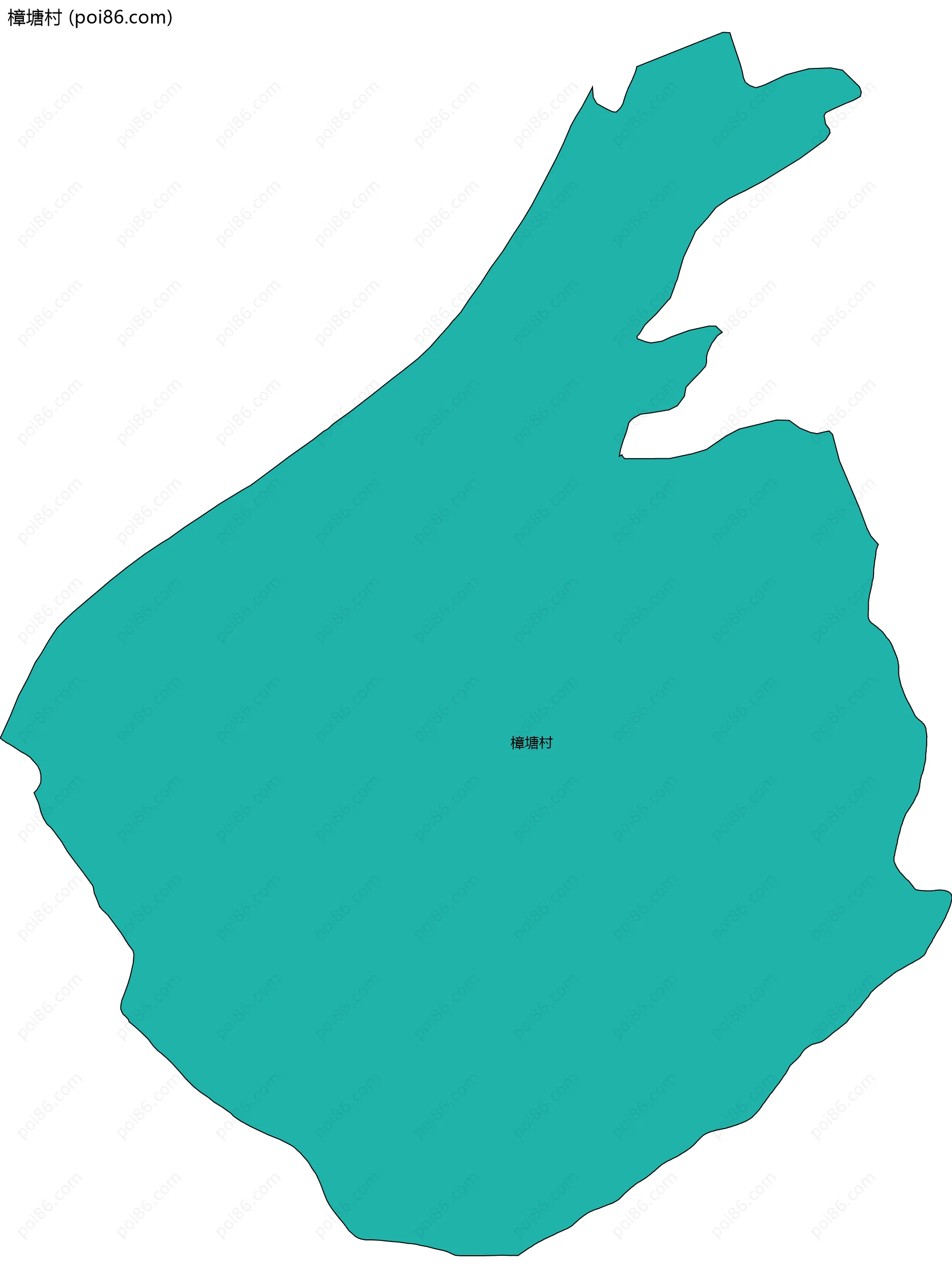 樟塘村边界地图