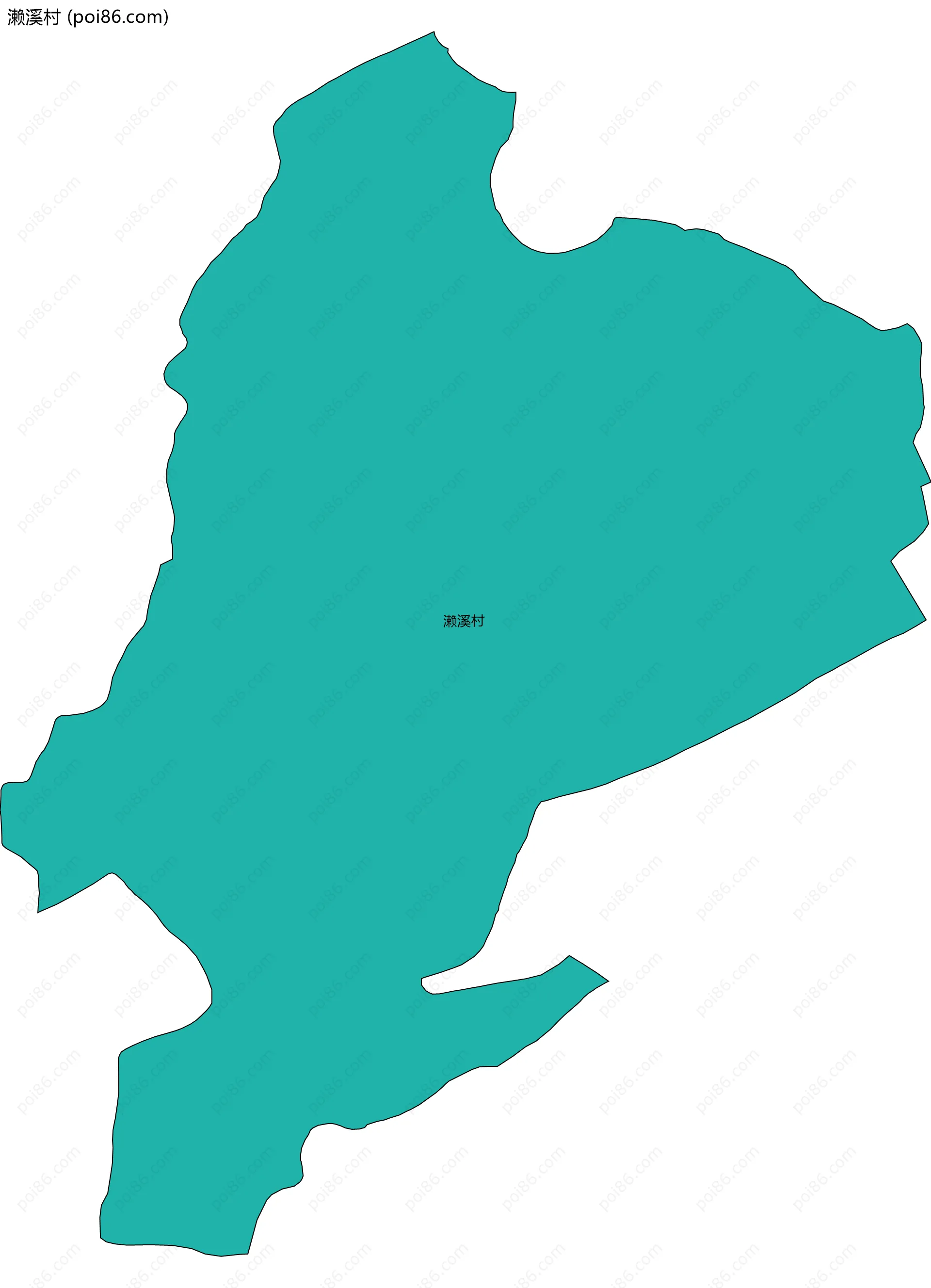 濑溪村边界地图