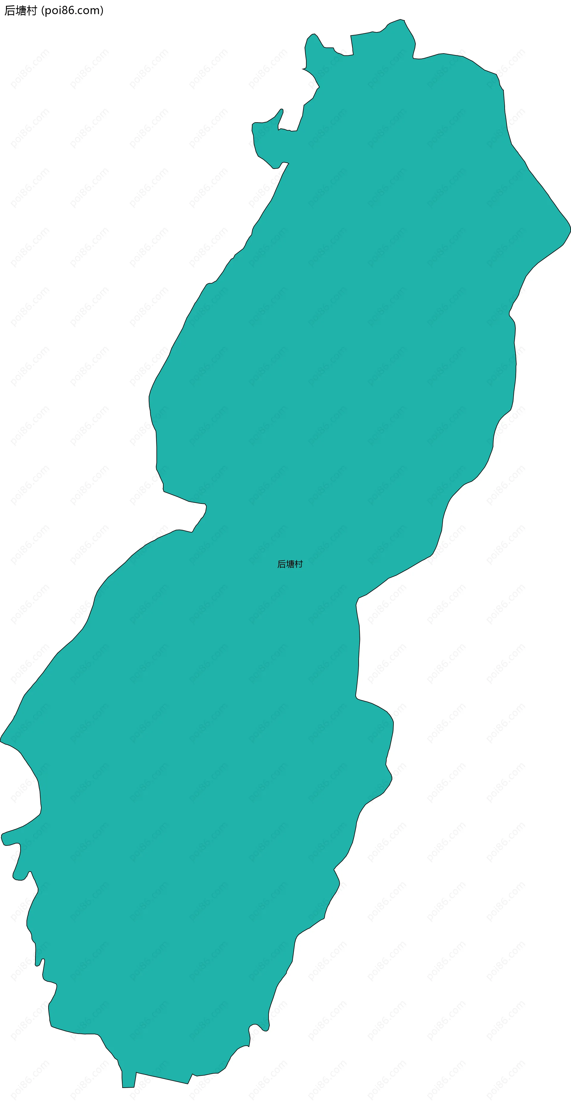 后塘村边界地图