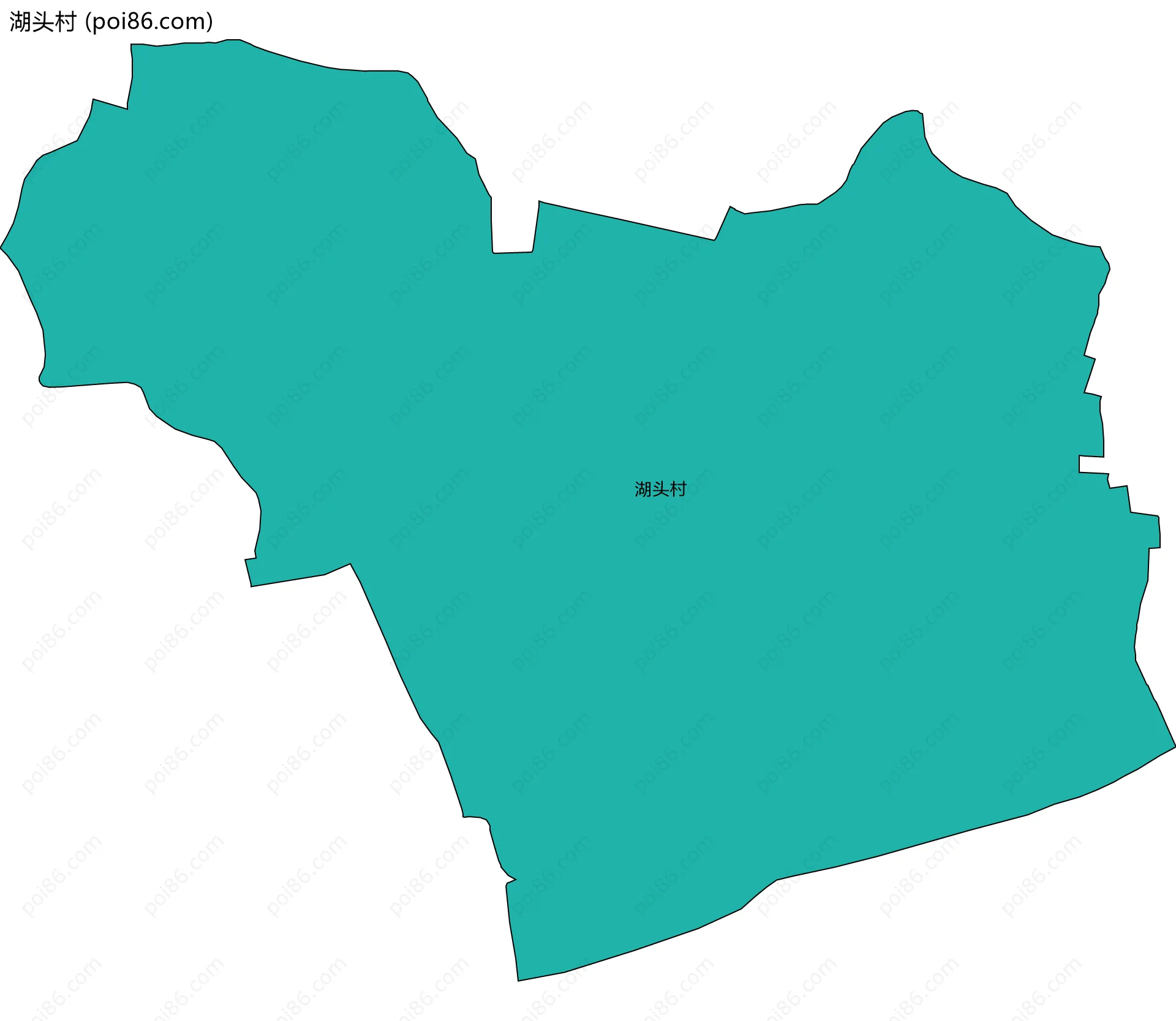 湖头村边界地图