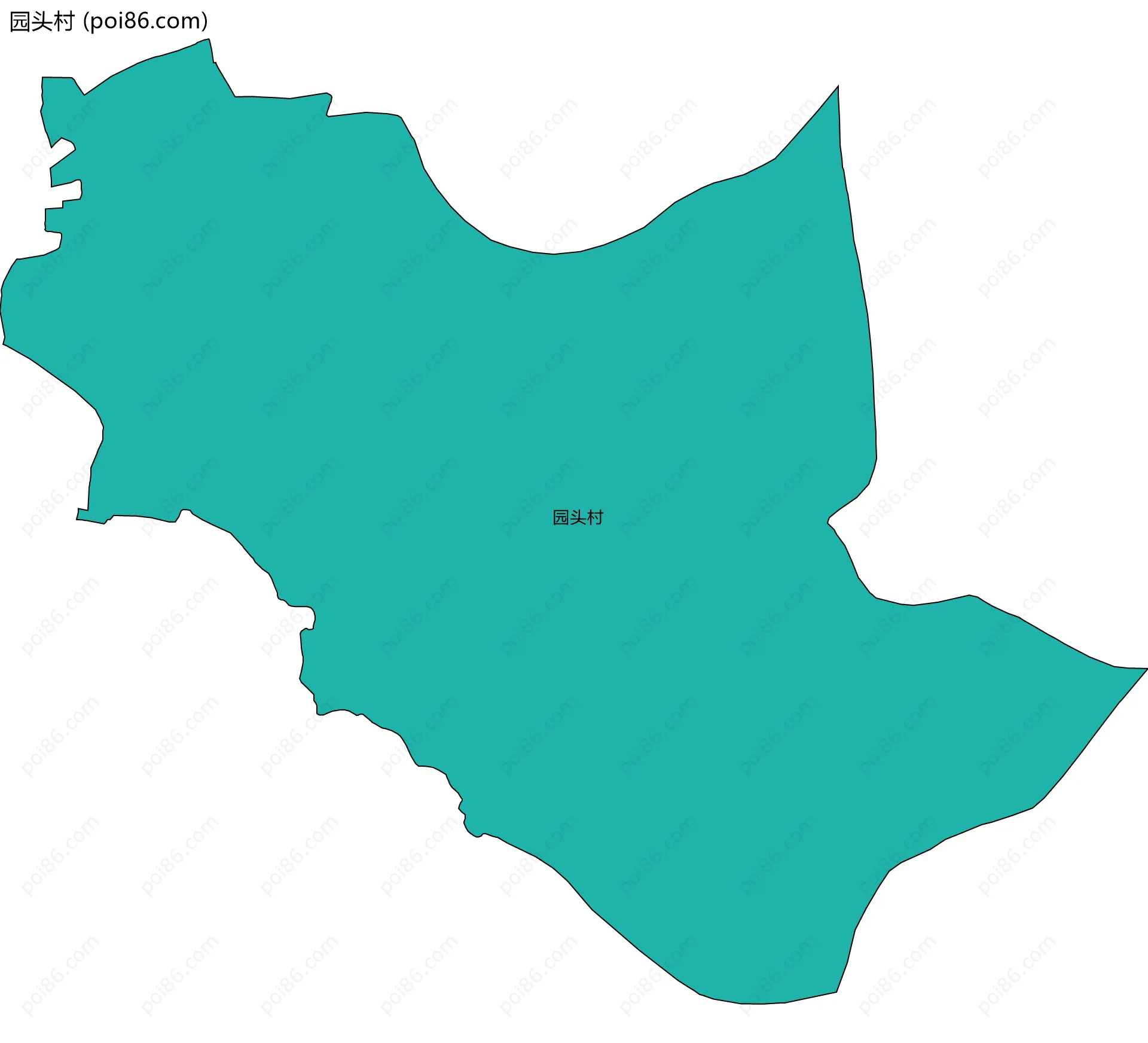 园头村边界地图