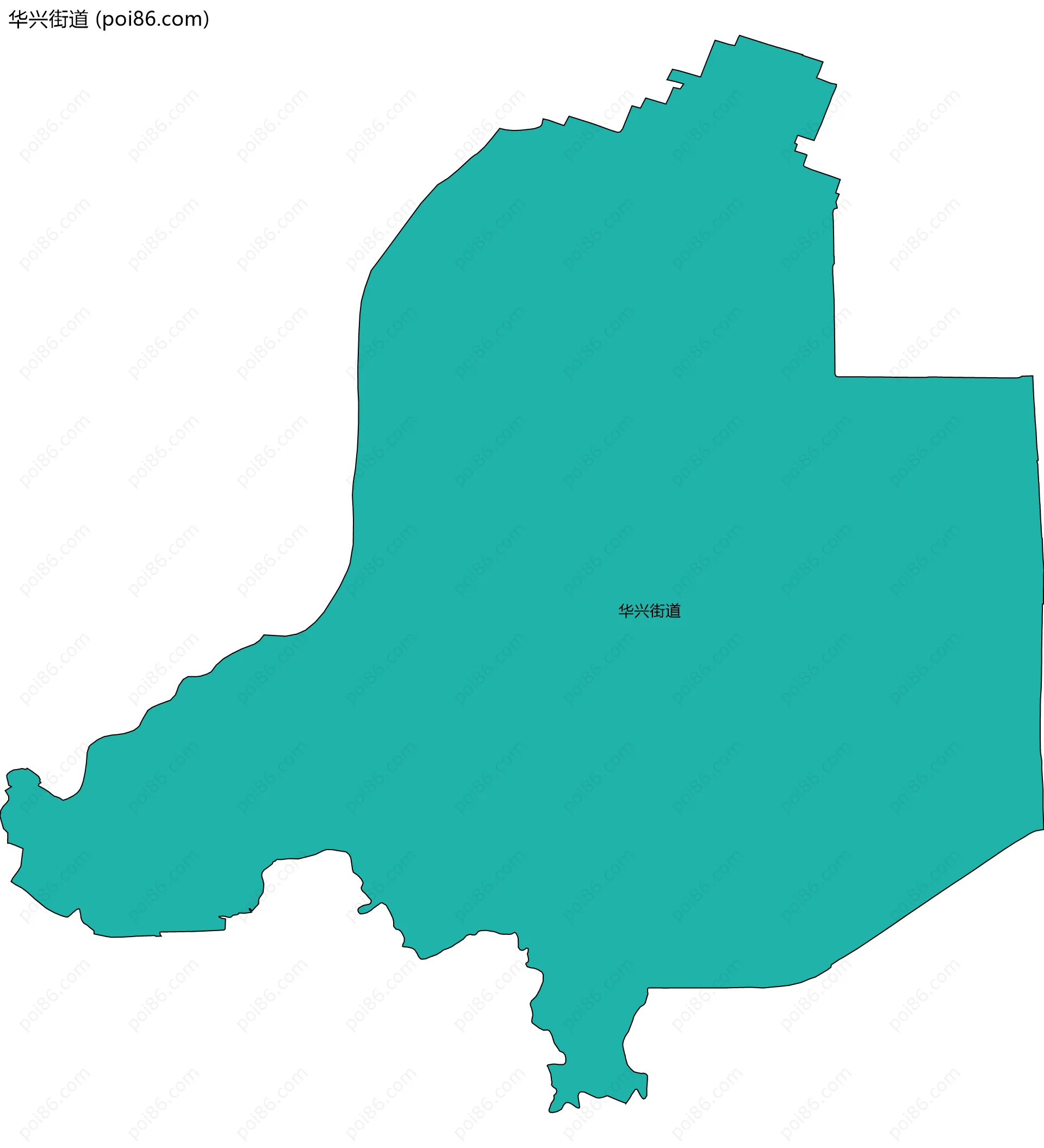 华兴街道边界地图