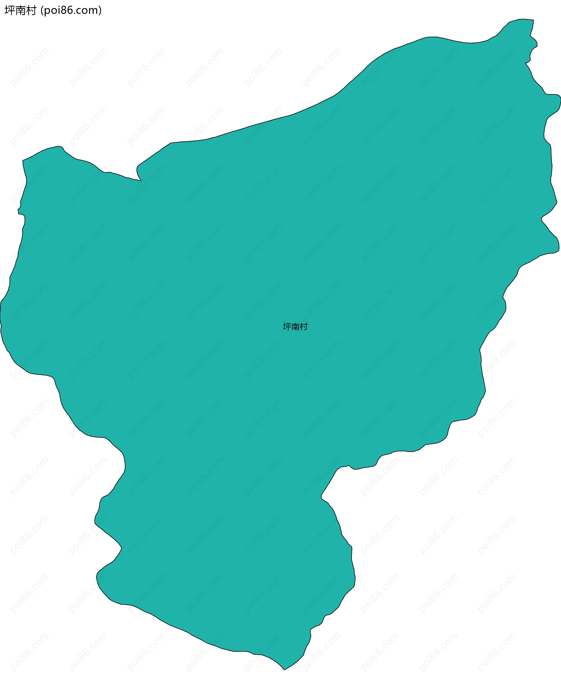 坪南村边界地图