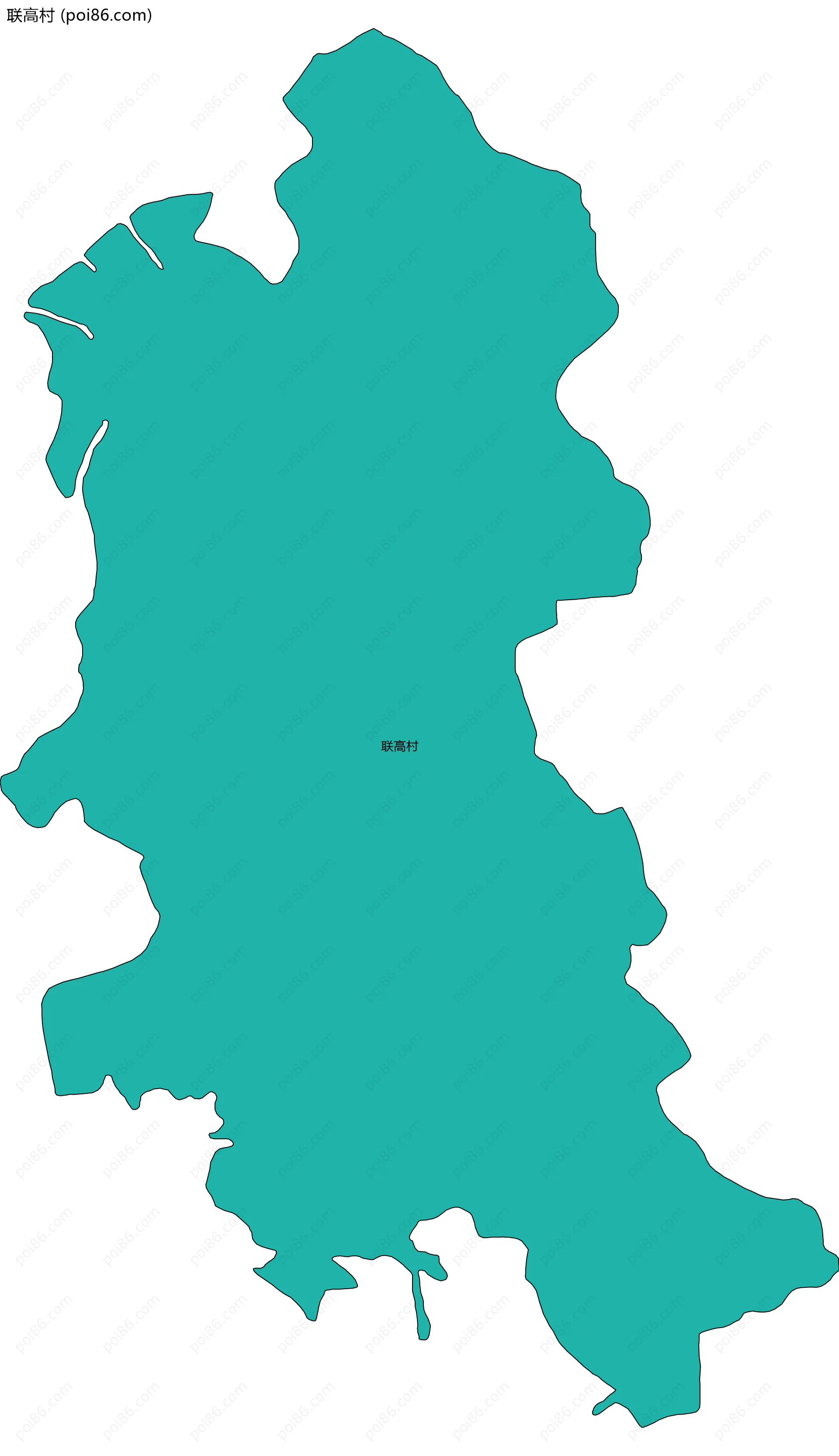 联高村边界地图