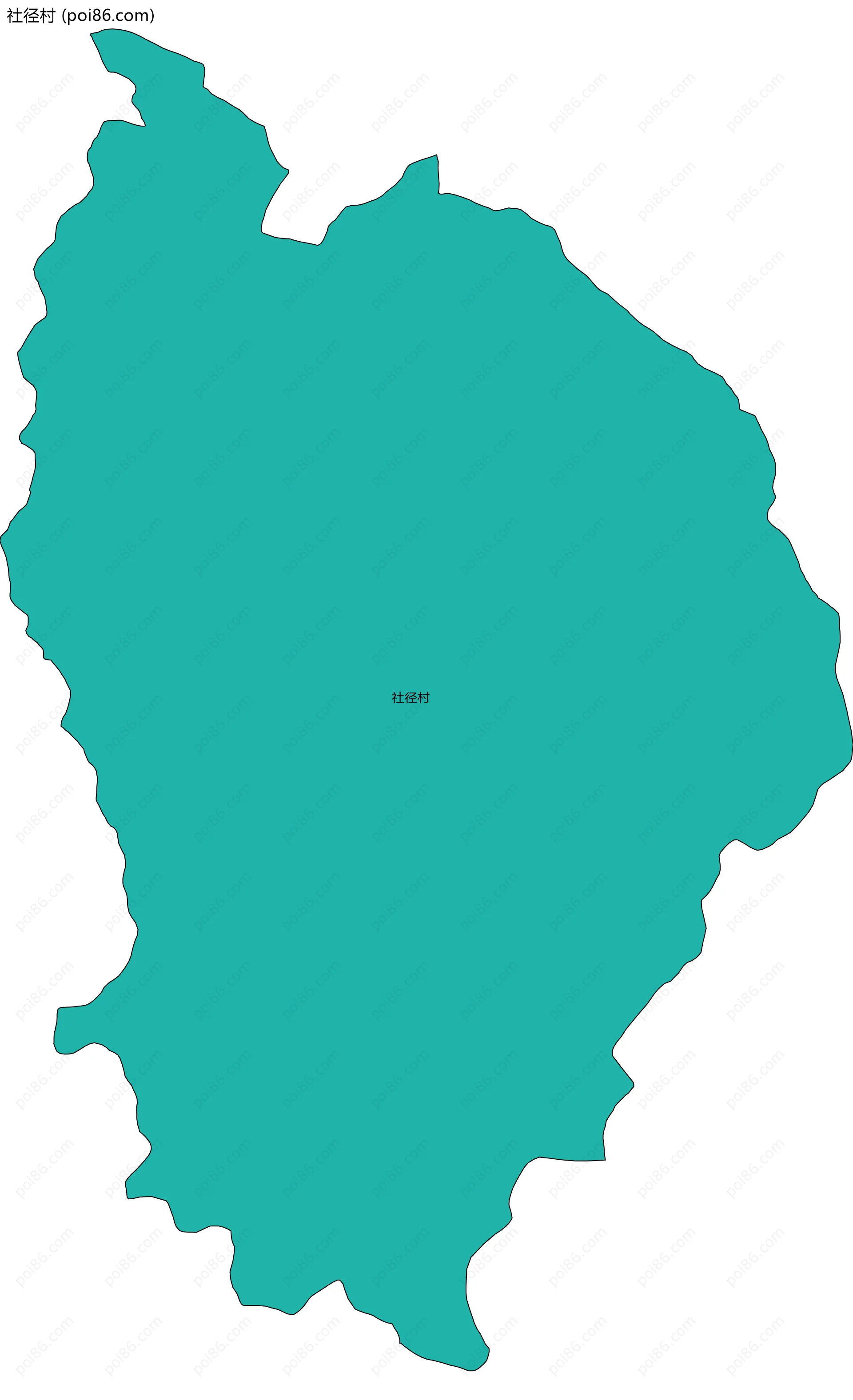 社径村边界地图