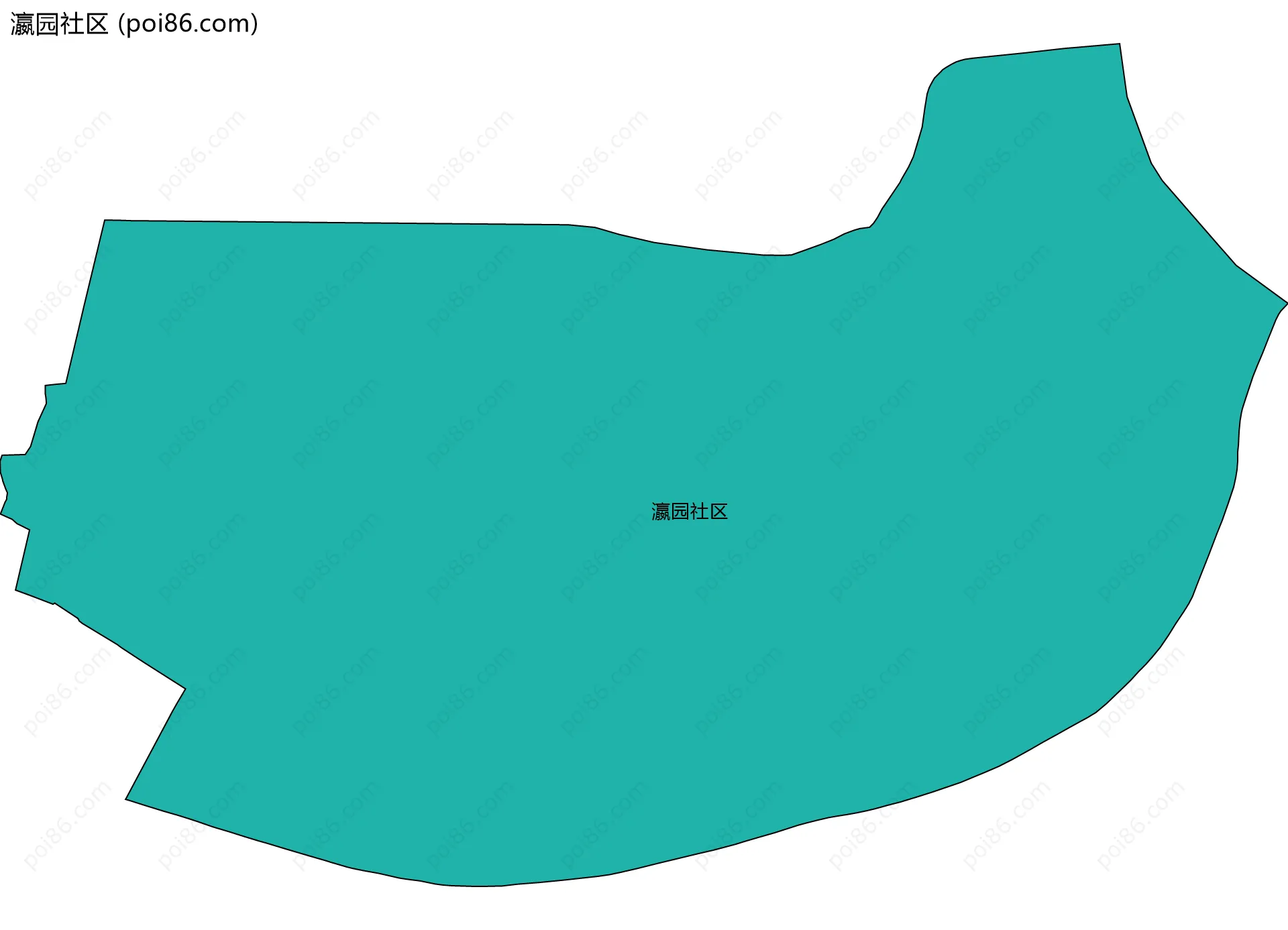 瀛园社区边界地图