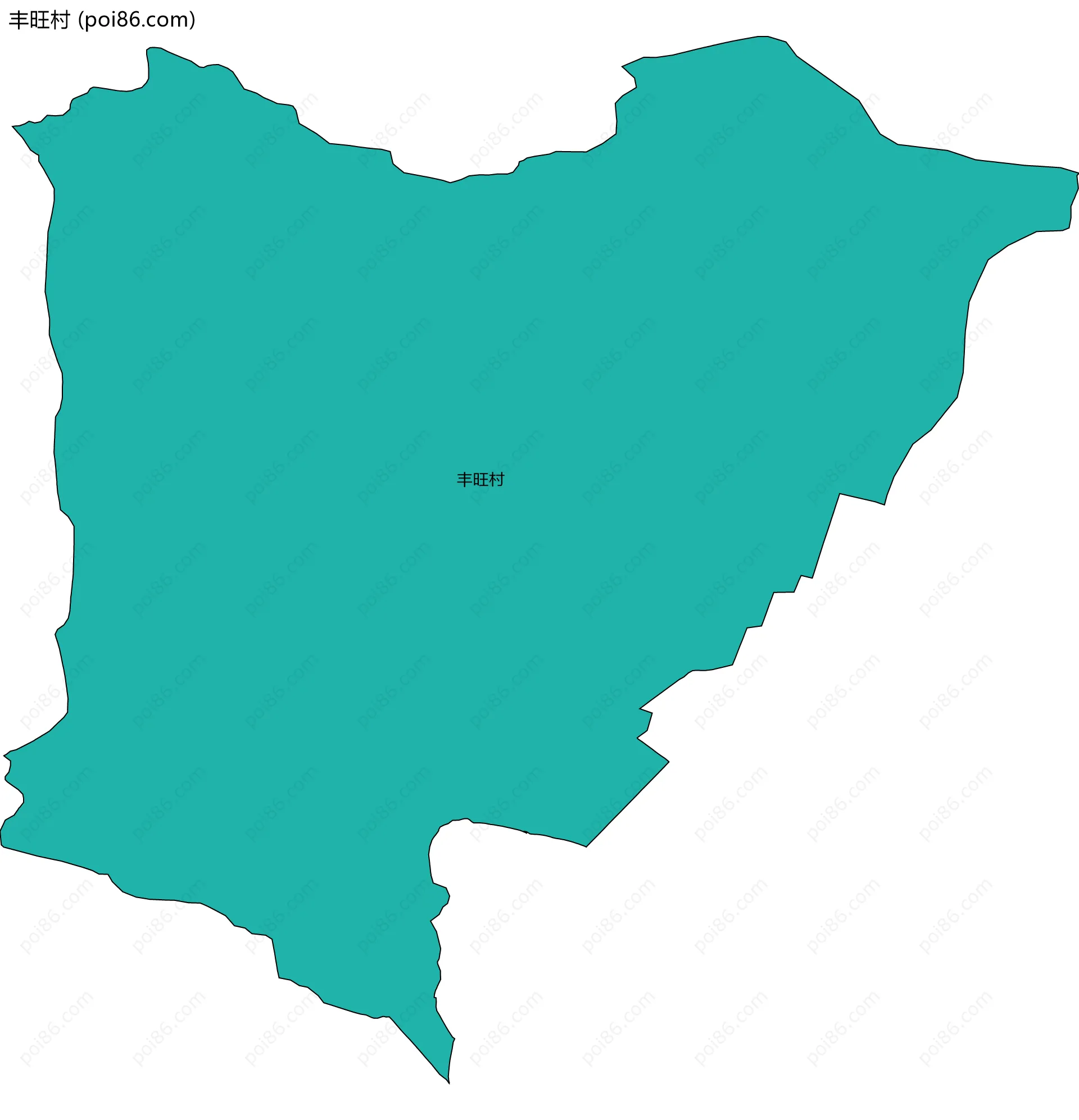 丰旺村边界地图