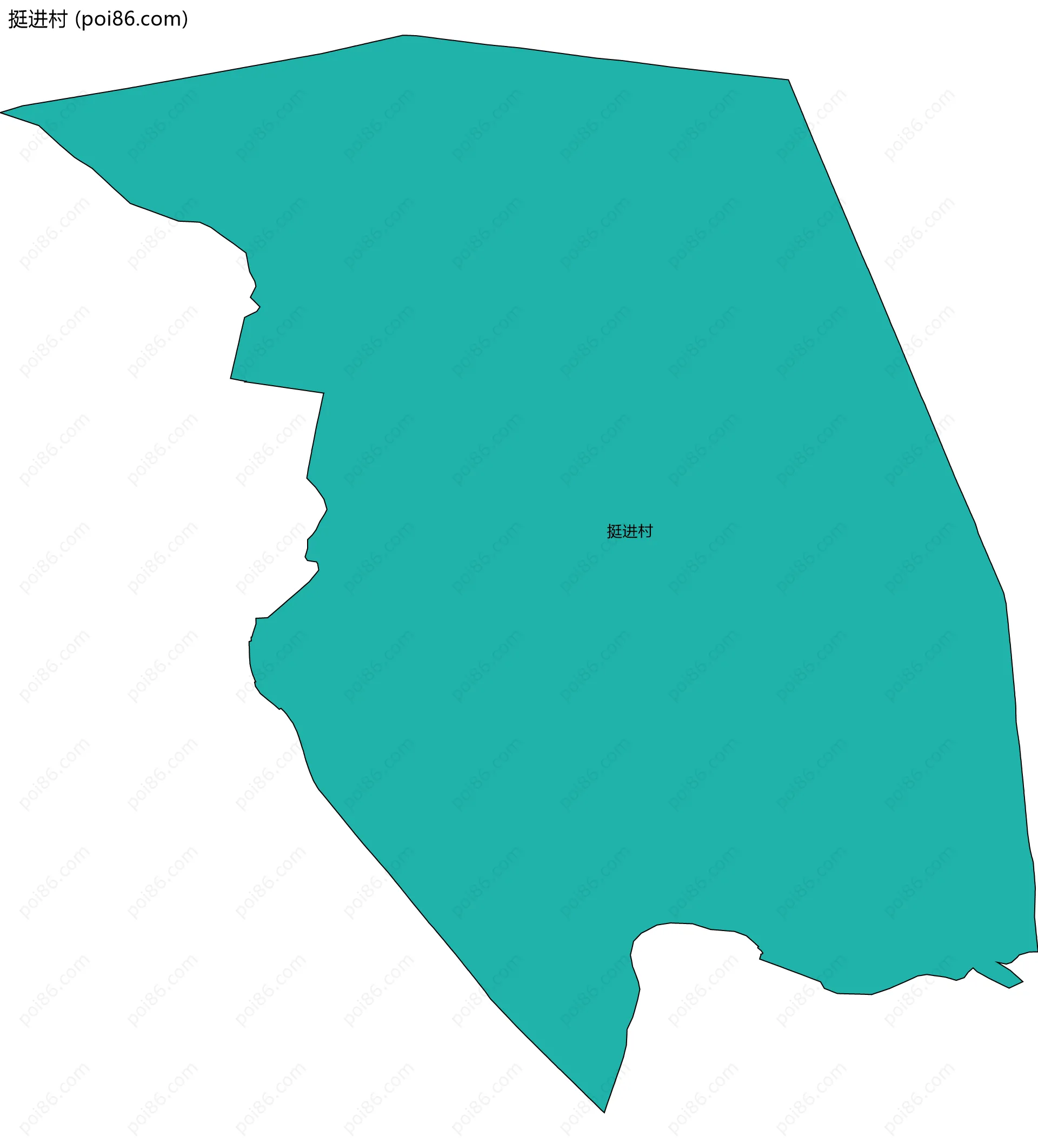 挺进村边界地图