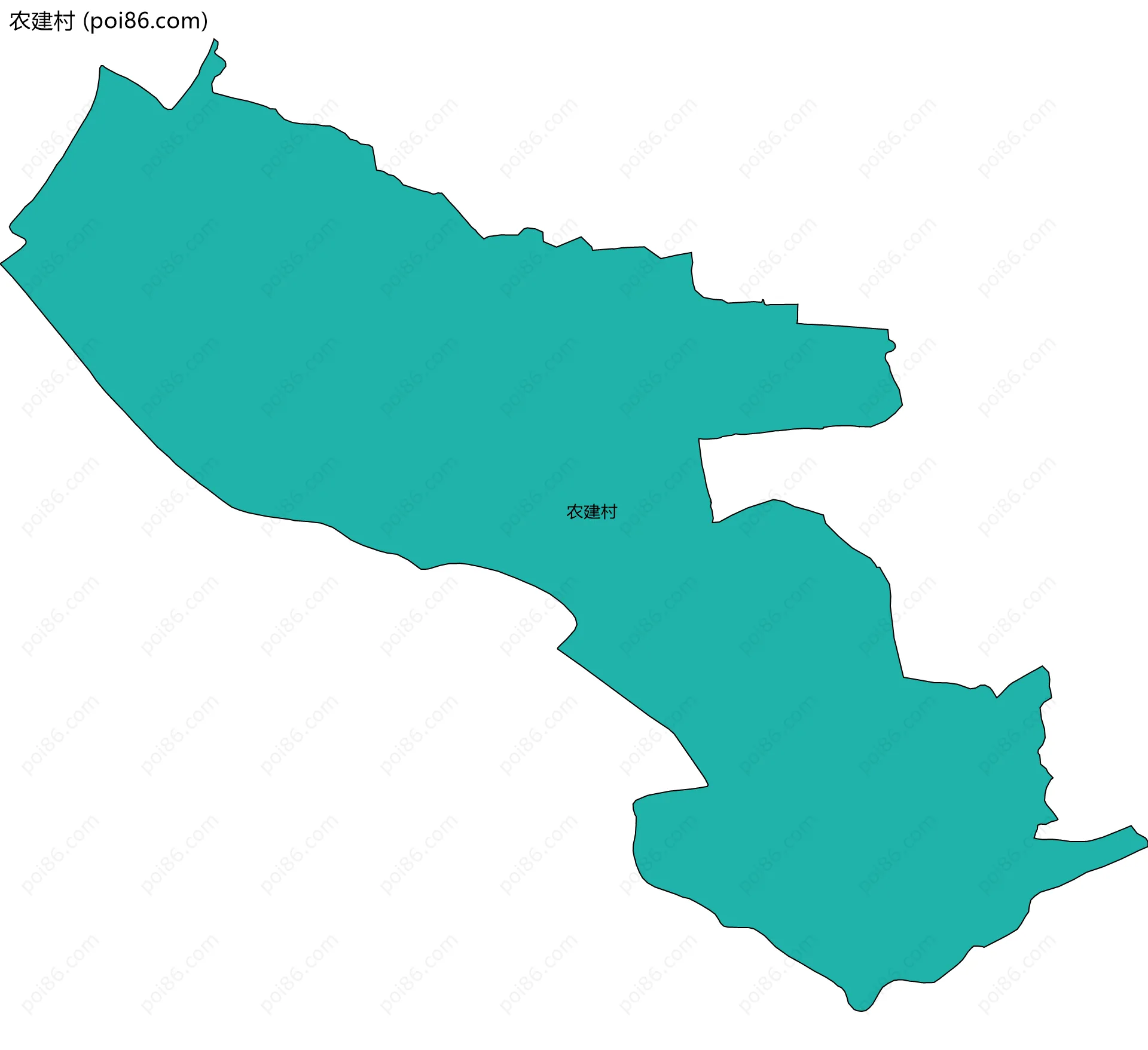 农建村边界地图