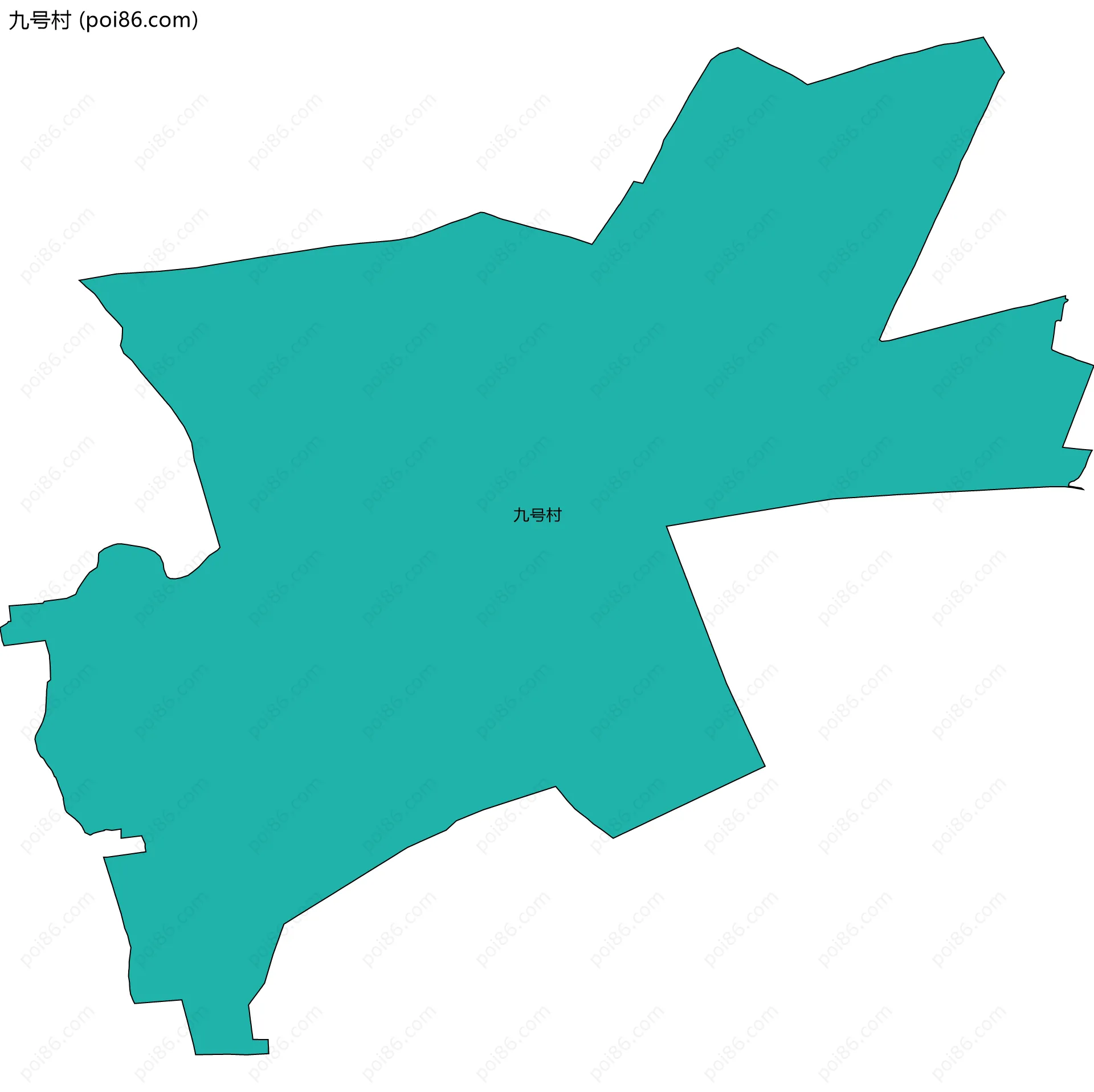 九号村边界地图