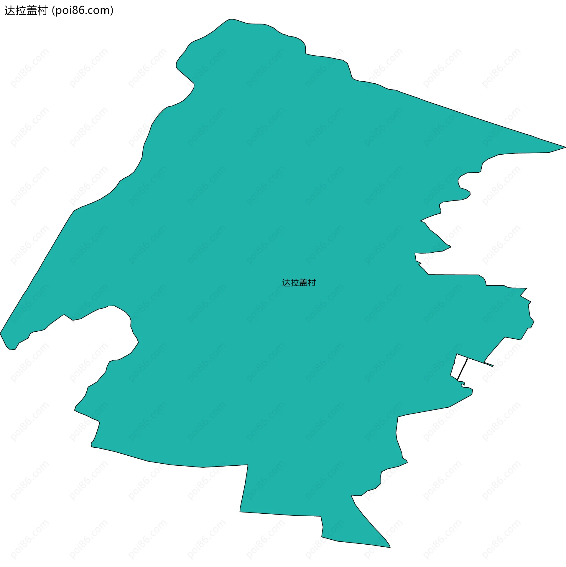 达拉盖村边界地图