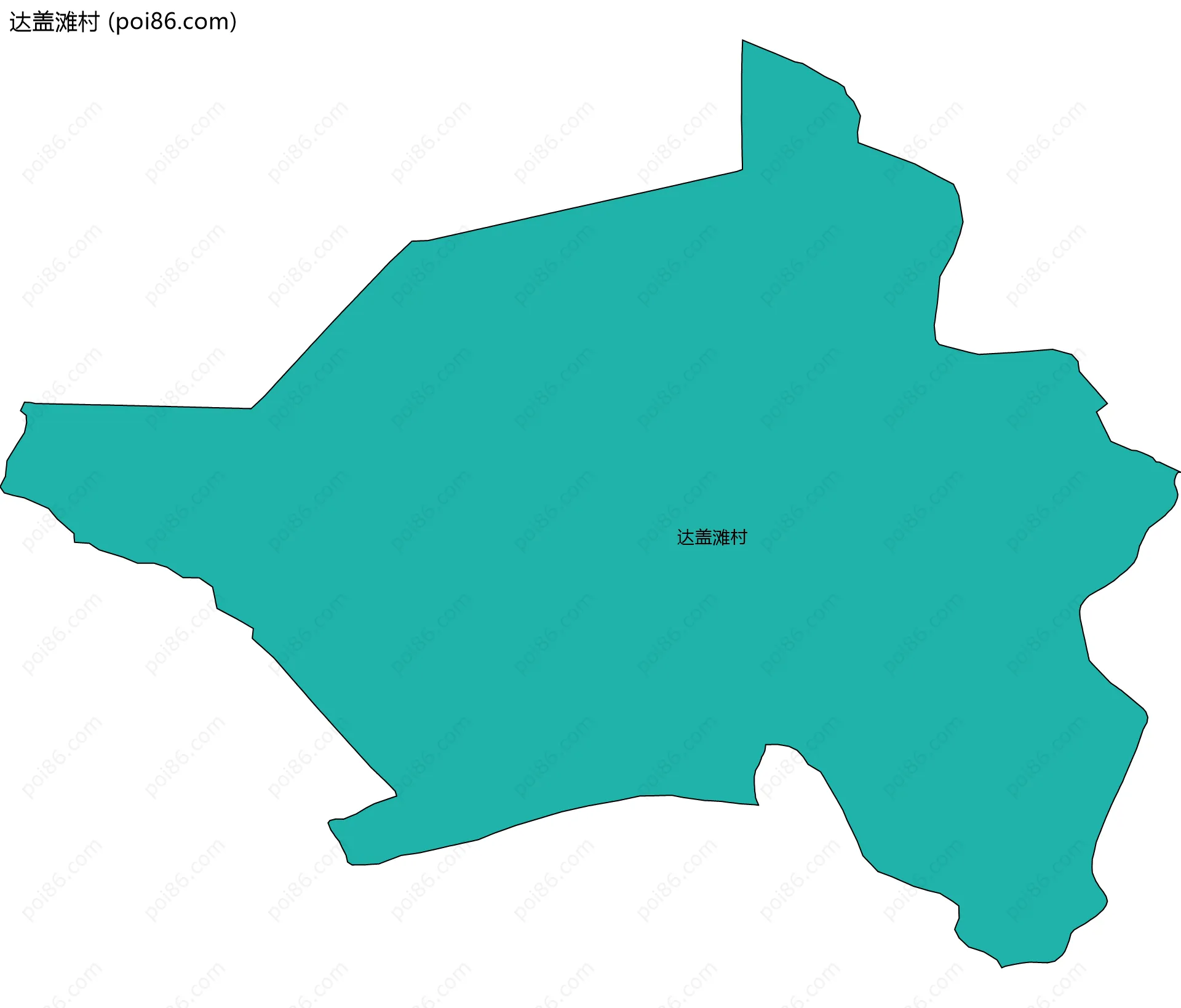 达盖滩村边界地图
