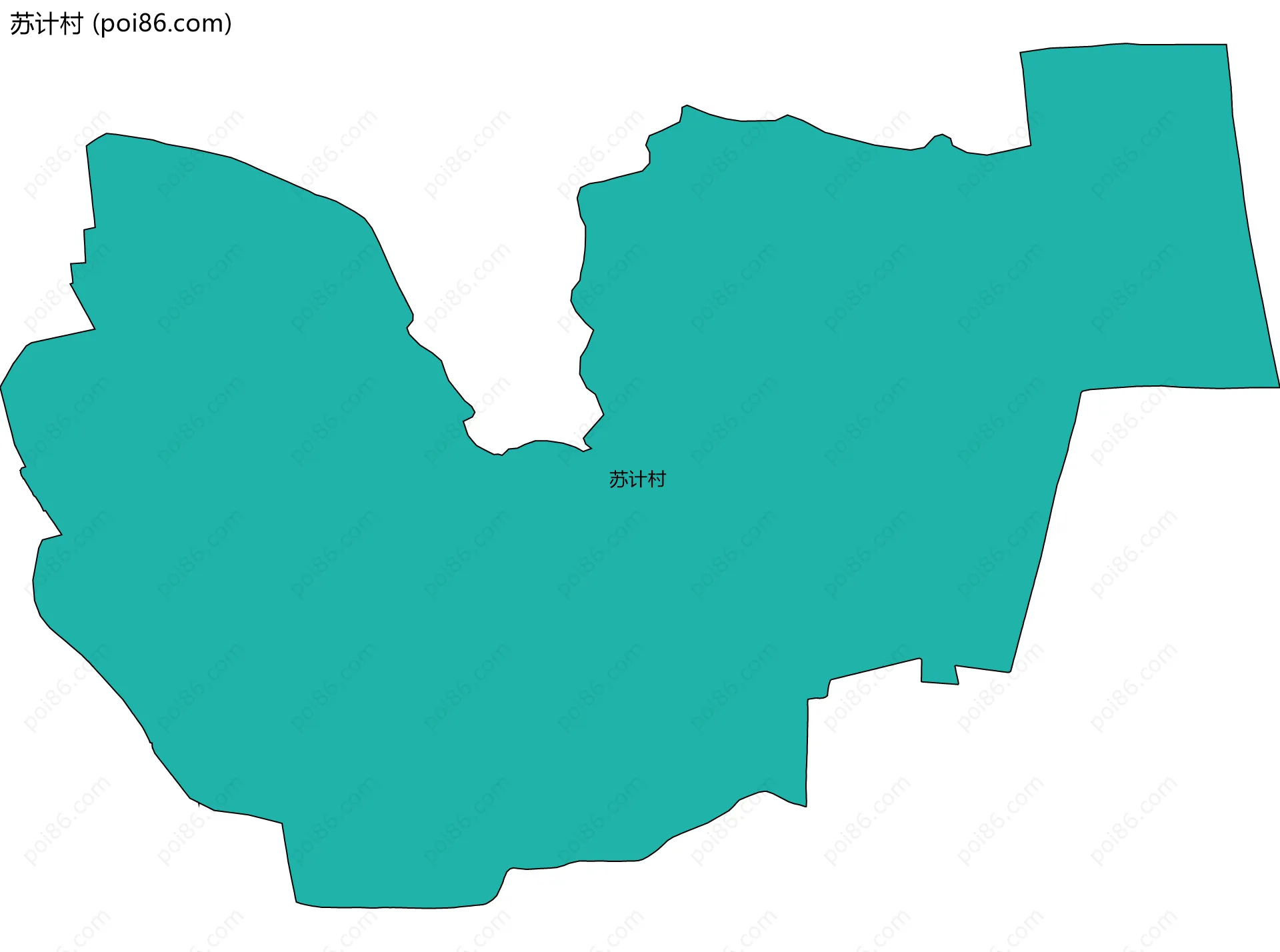 苏计村边界地图
